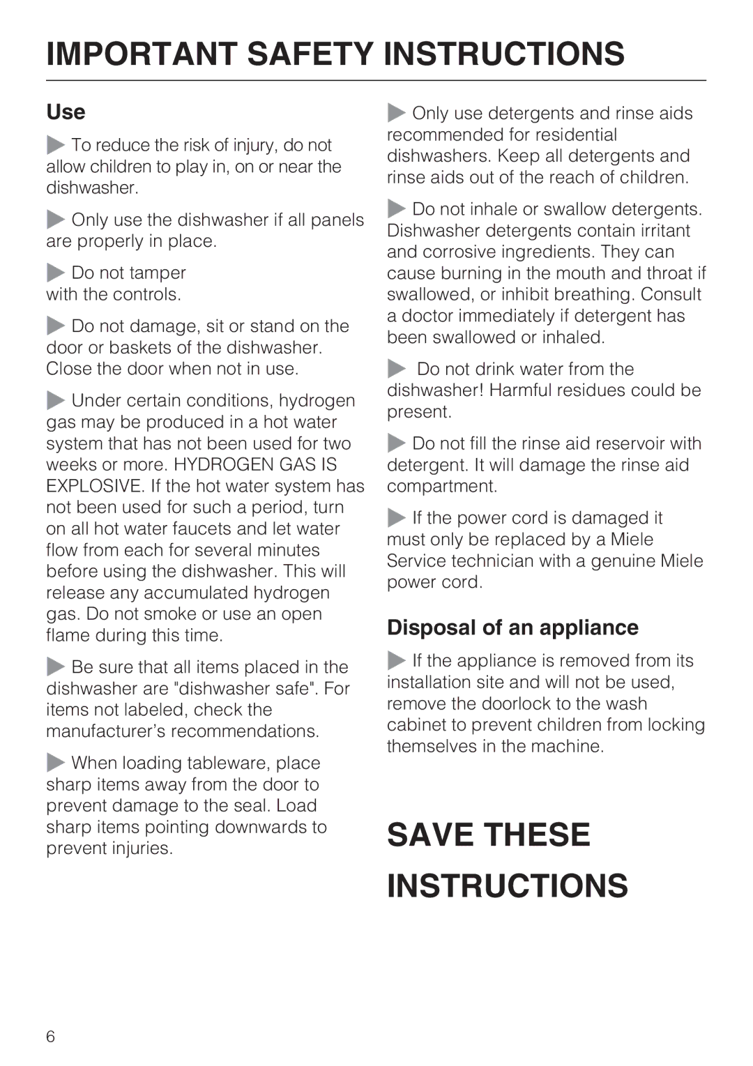 NEC G 1180, G 2180, G 2170 operating instructions Use, Disposal of an appliance 