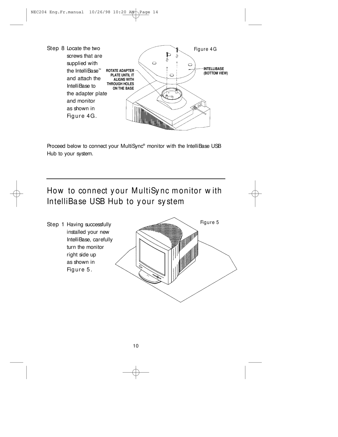 NEC IB-USB, A3844 user manual Adapter plate 