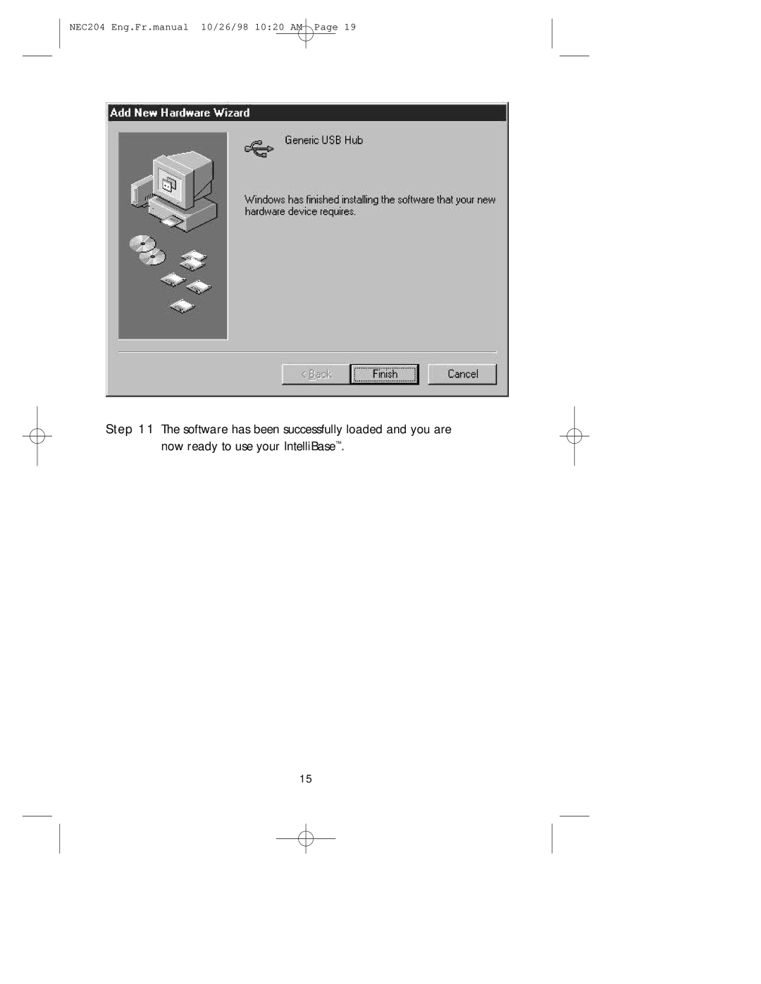 NEC A3844, IB-USB user manual NEC204 Eng.Fr.manual 10/26/98 1020 AM 