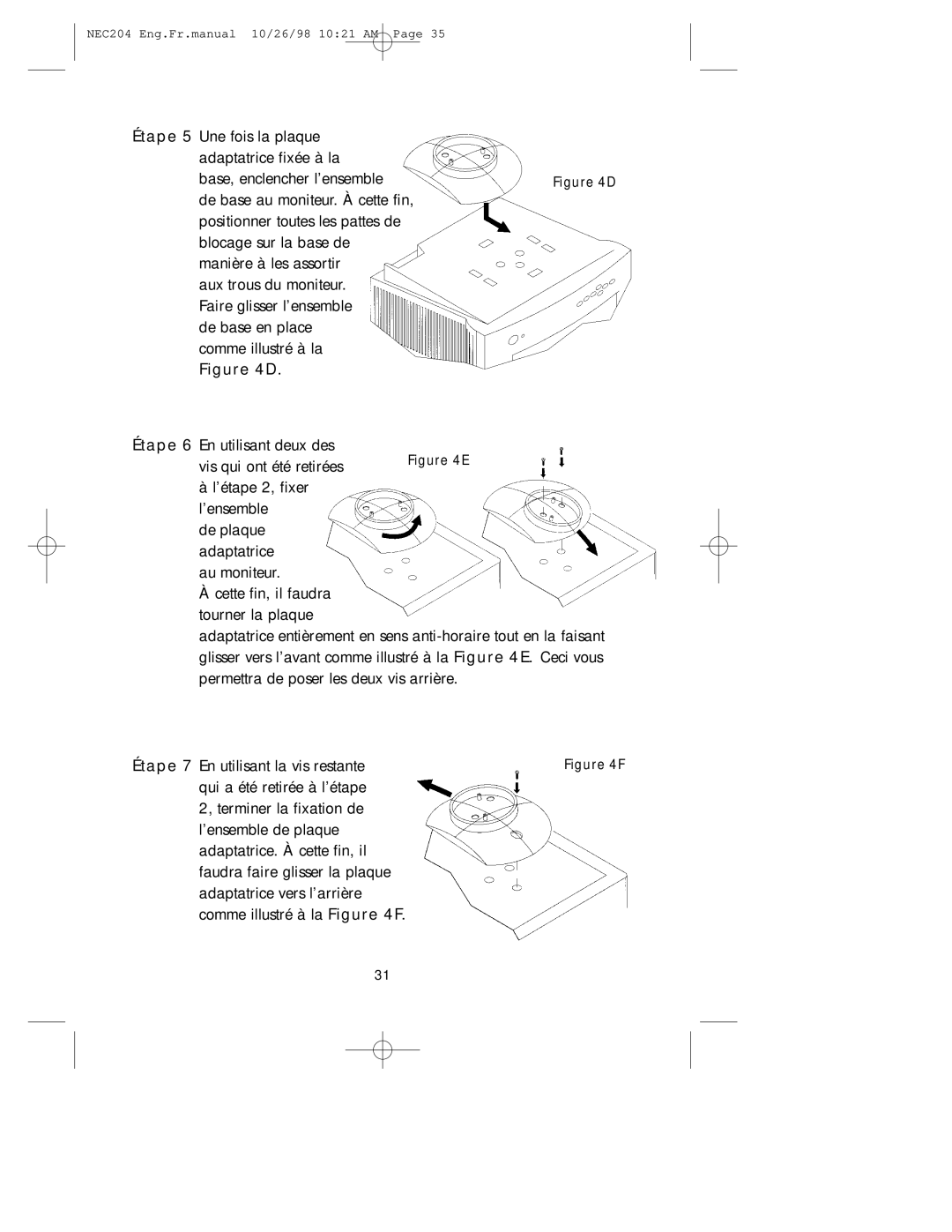 NEC A3844, IB-USB user manual NEC204 Eng.Fr.manual 10/26/98 1021 AM 