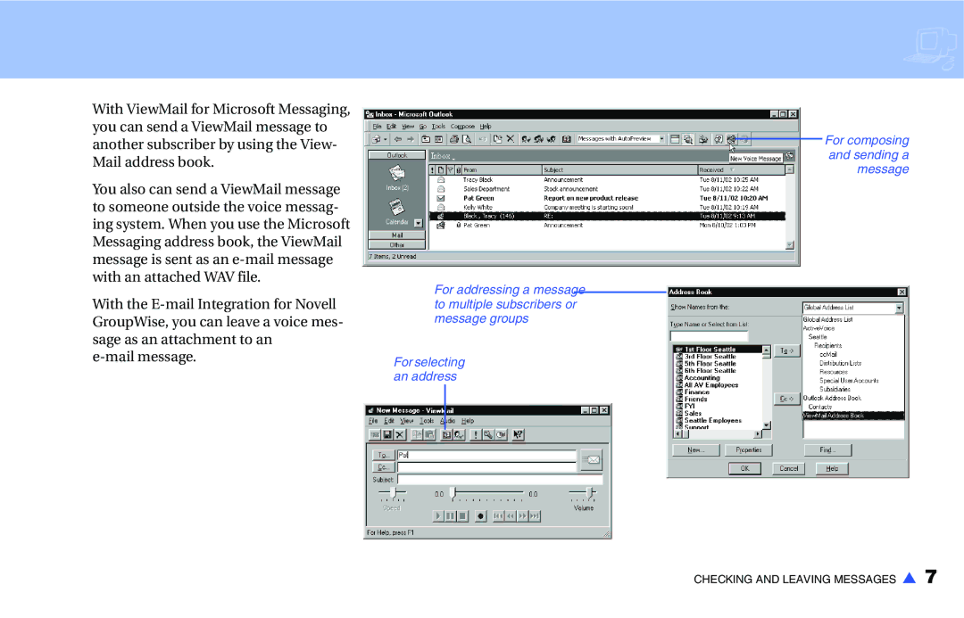 NEC IM-16 manual For composing and sending a message 