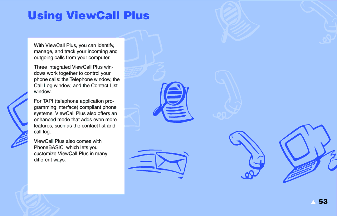 NEC IM-16 manual Using ViewCall Plus 