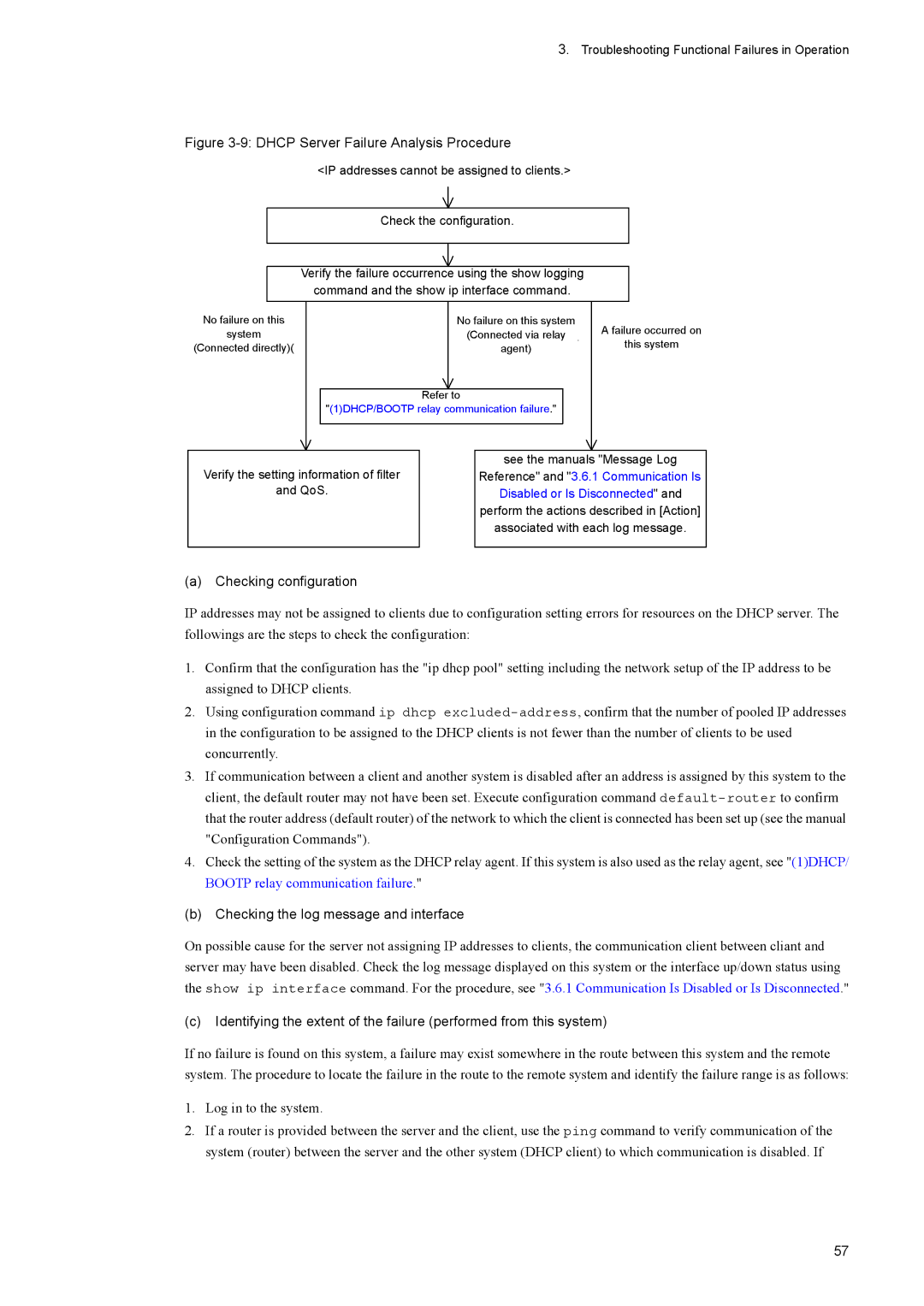 NEC IP8800/S6300 manual Checking configuration, Checking the log message and interface, Associated with each log message 