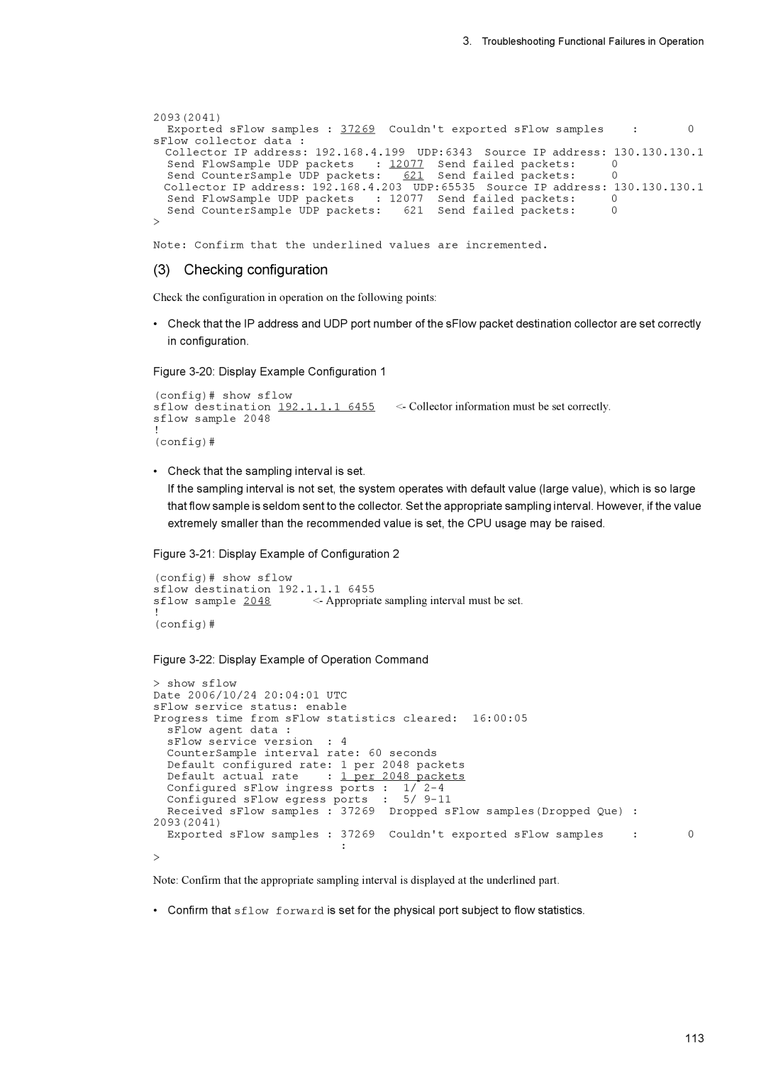 NEC IP8800/S6600, IP8800/S3600, IP8800/S2400 manual Checking configuration, Collector information must be set correctly 