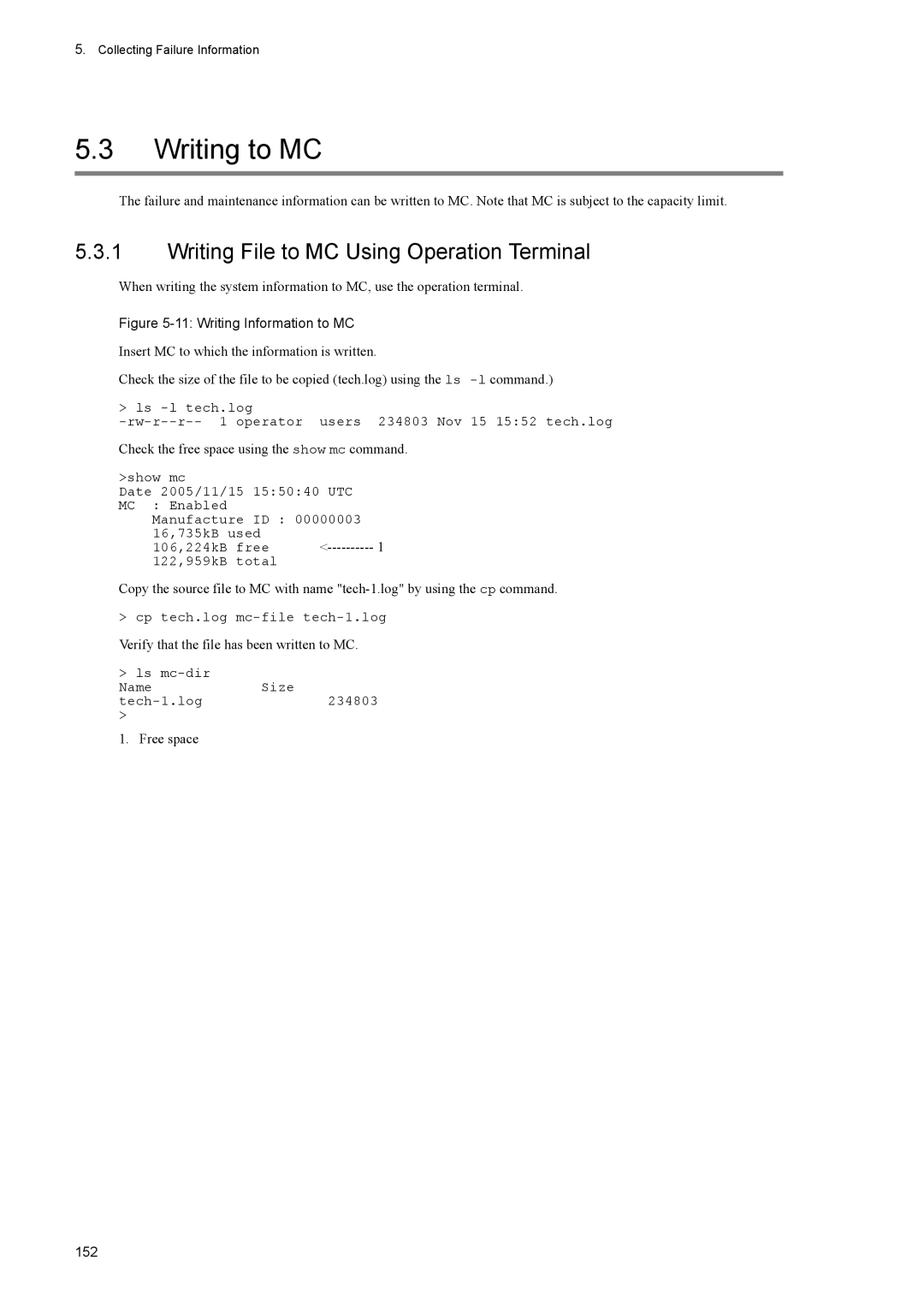 NEC IP8800/S6300, IP8800/S6600, IP8800/S3600, IP8800/S2400 manual Writing to MC, Writing File to MC Using Operation Terminal 