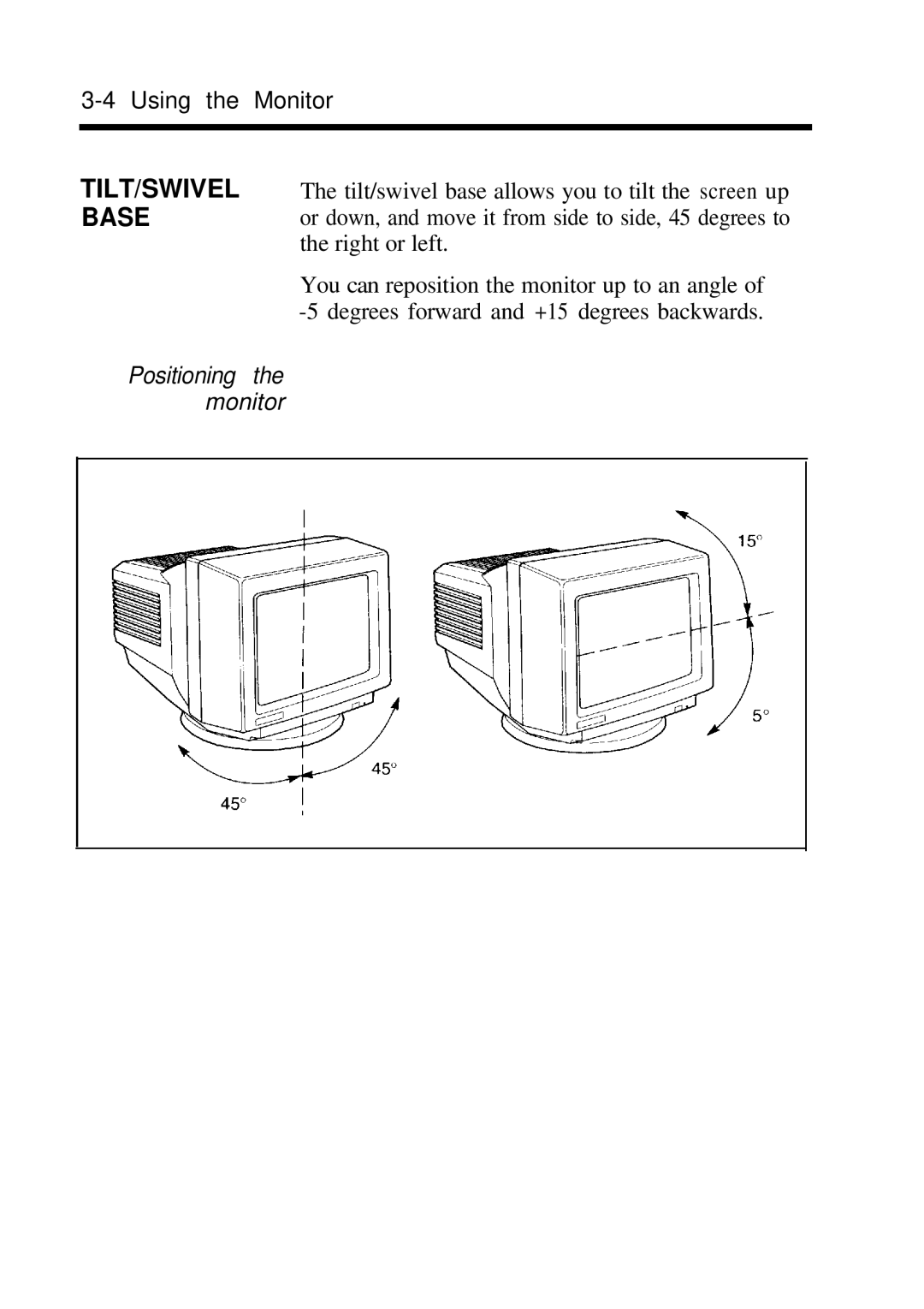 NEC JC-1431VMB user manual TILT/SWIVEL Base 