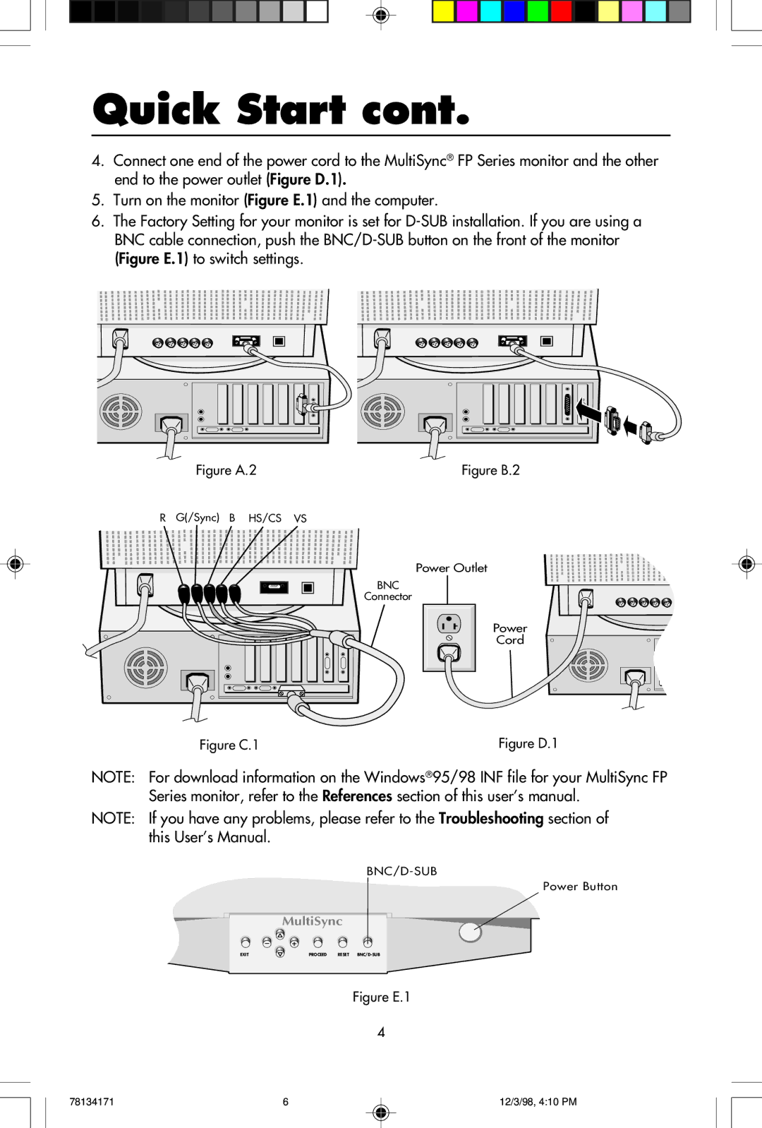 NEC JC-2241UMW, JC-1946UMW user manual Figure A.2 