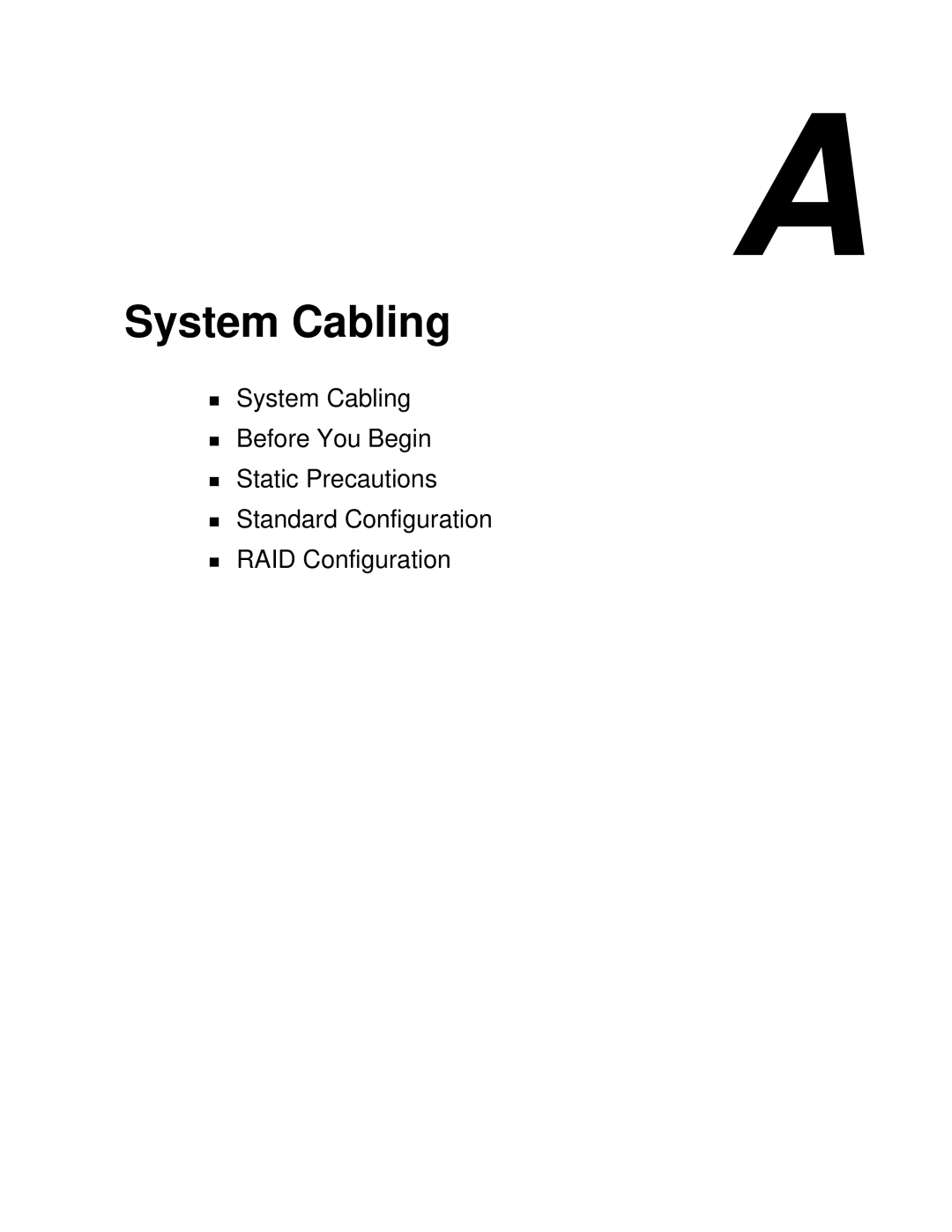 NEC LC1400 manual System Cabling 