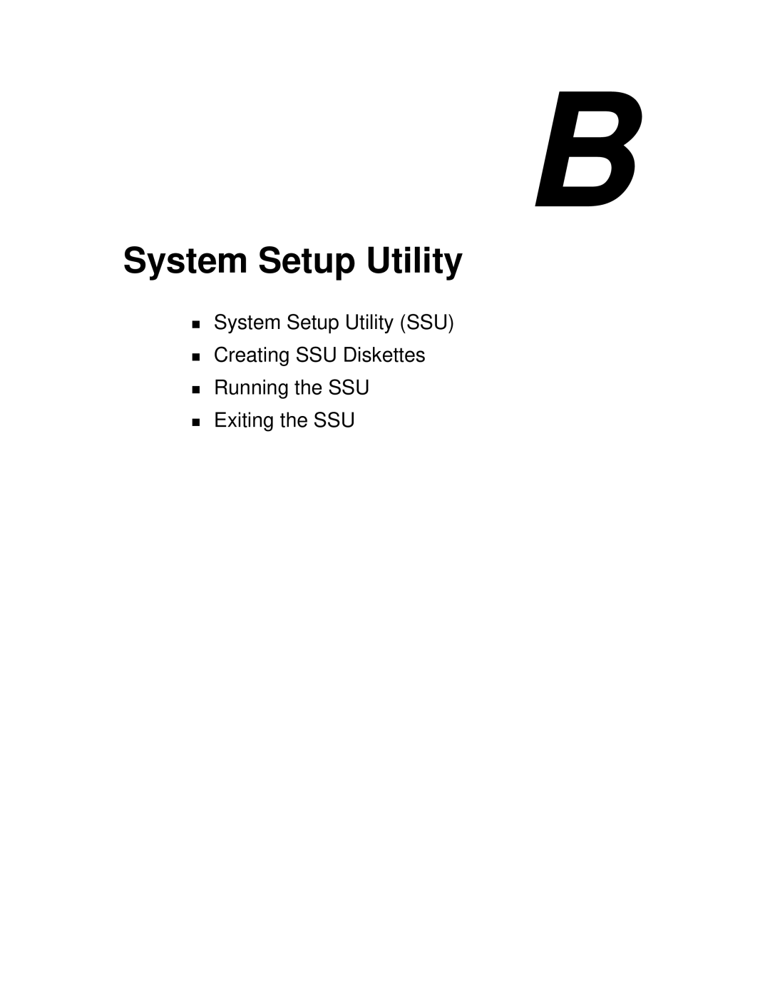 NEC LC1400 manual System Setup Utility 