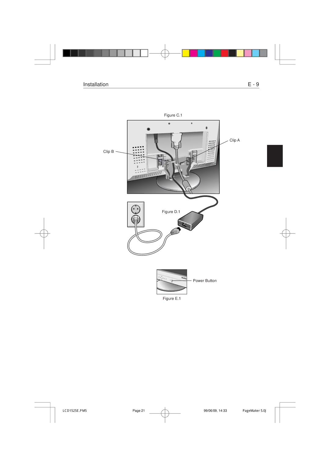 NEC LCD1525V manual Figure C.1 Clip a 