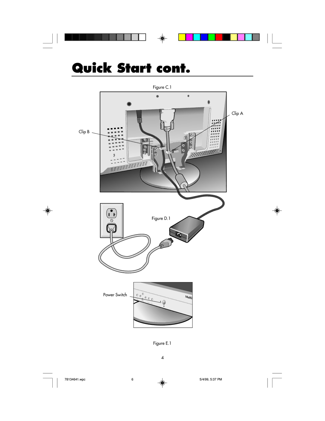 NEC LCD1525V user manual Figure C.1 Clip a 