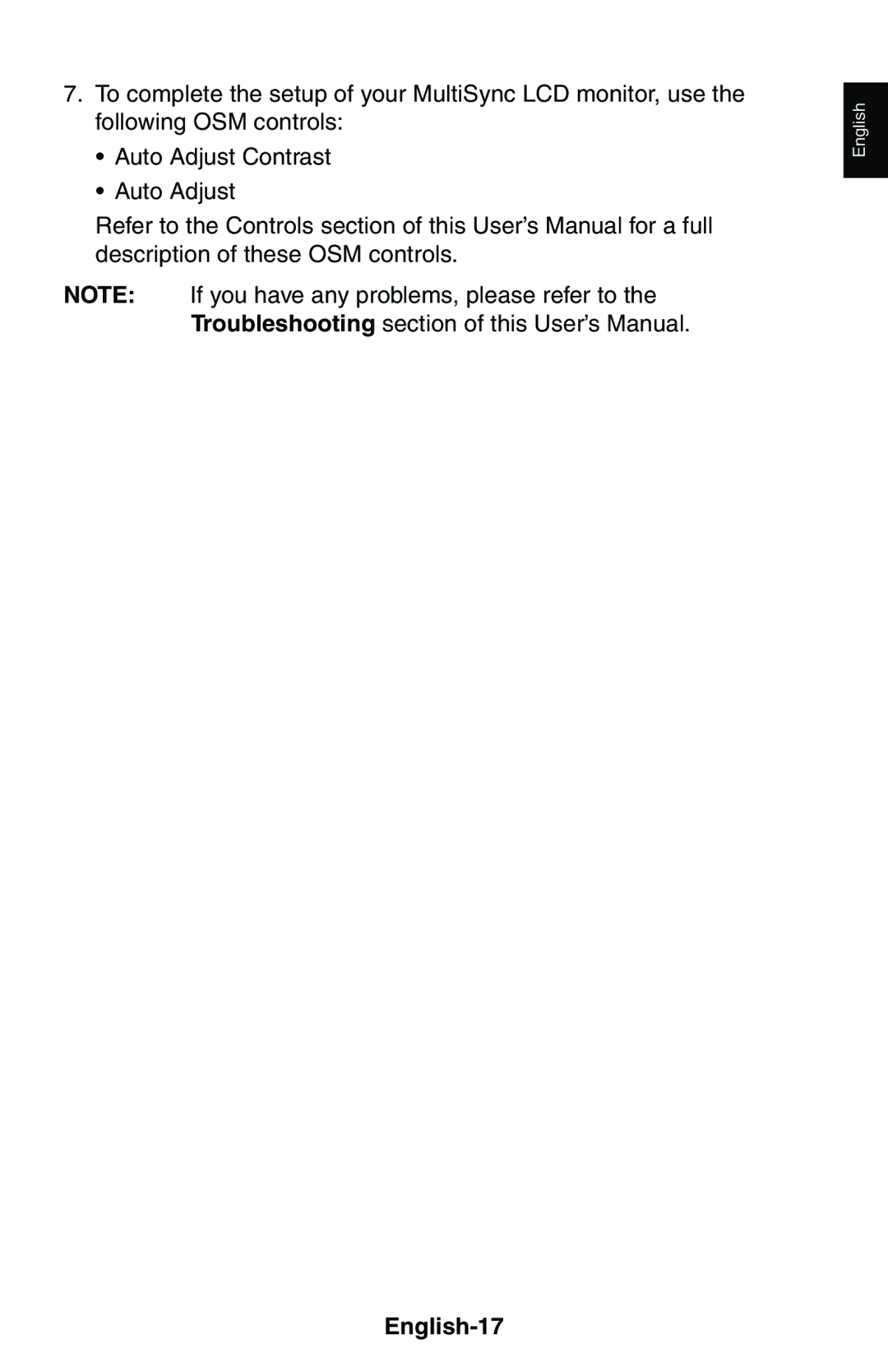 NEC LCD1525X user manual English-17 