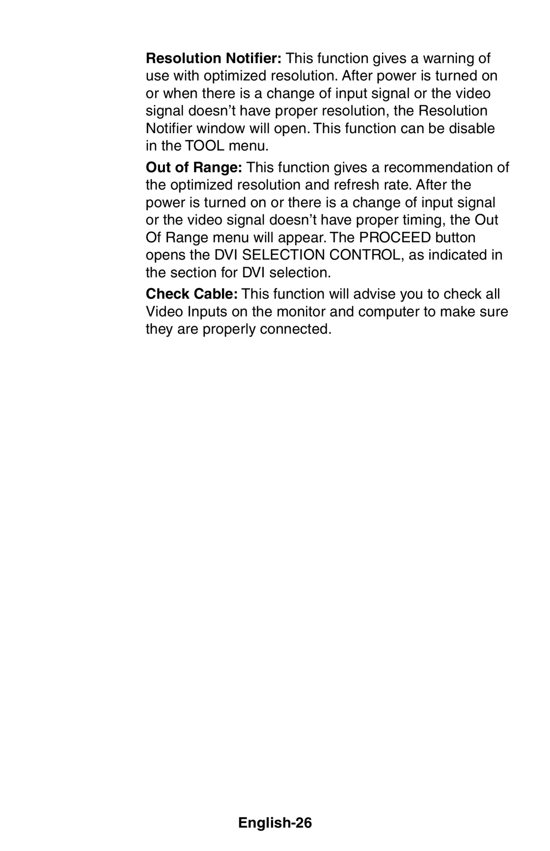 NEC LCD1525X user manual English-26 