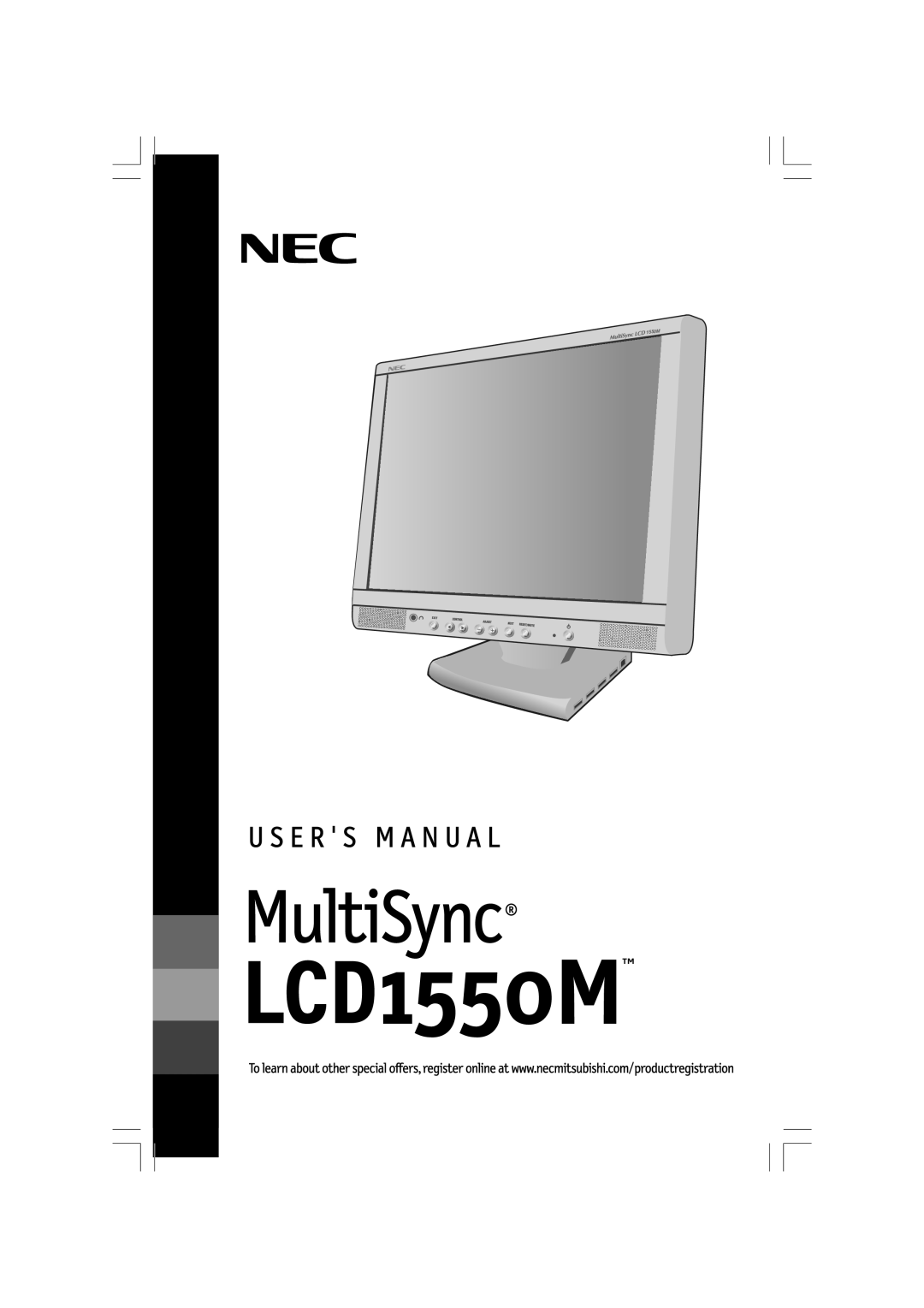 NEC LA-15R03-BK, LCD1550M manual 