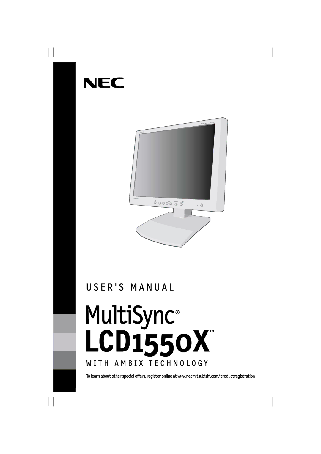 NEC LCD1550X manual 