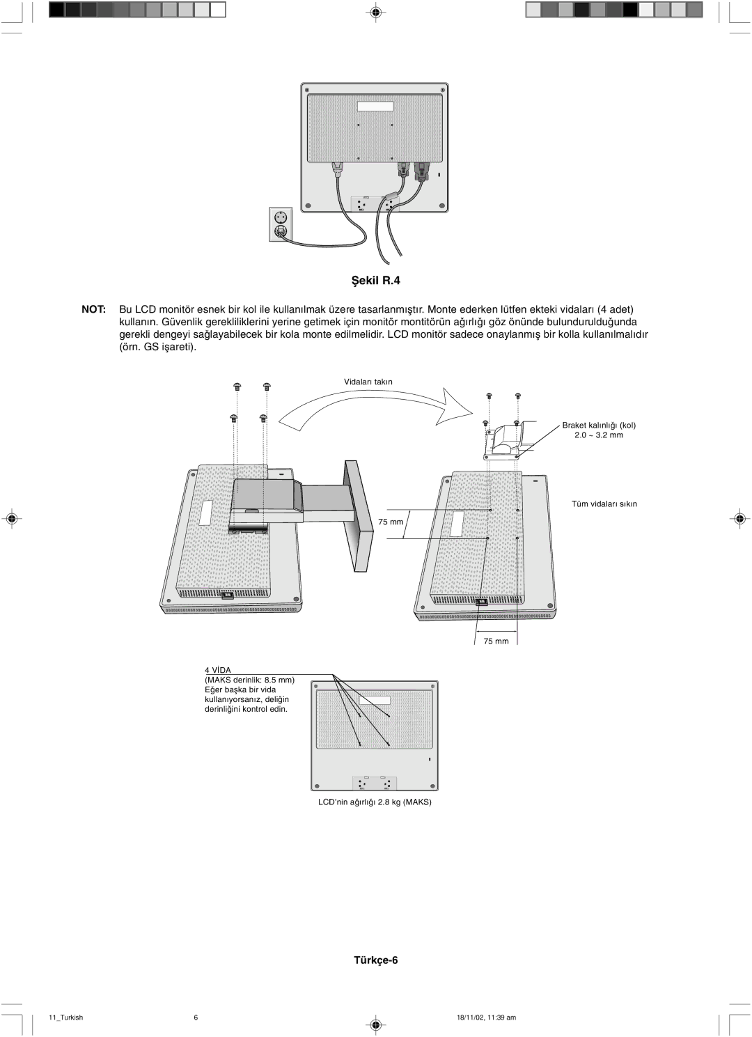 NEC LCD1560NX user manual Ωekil R.4 