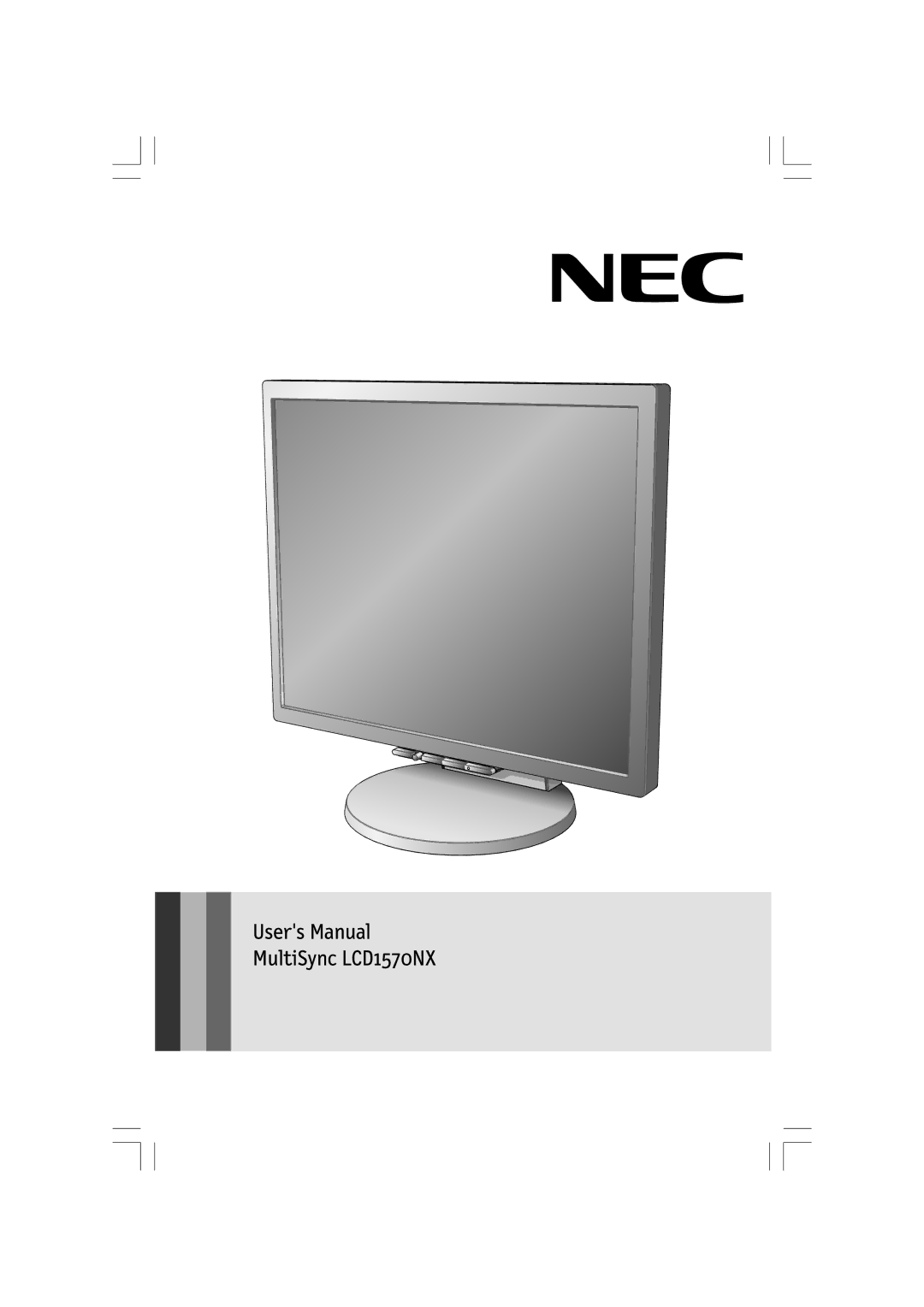 NEC LCD1570NX user manual 