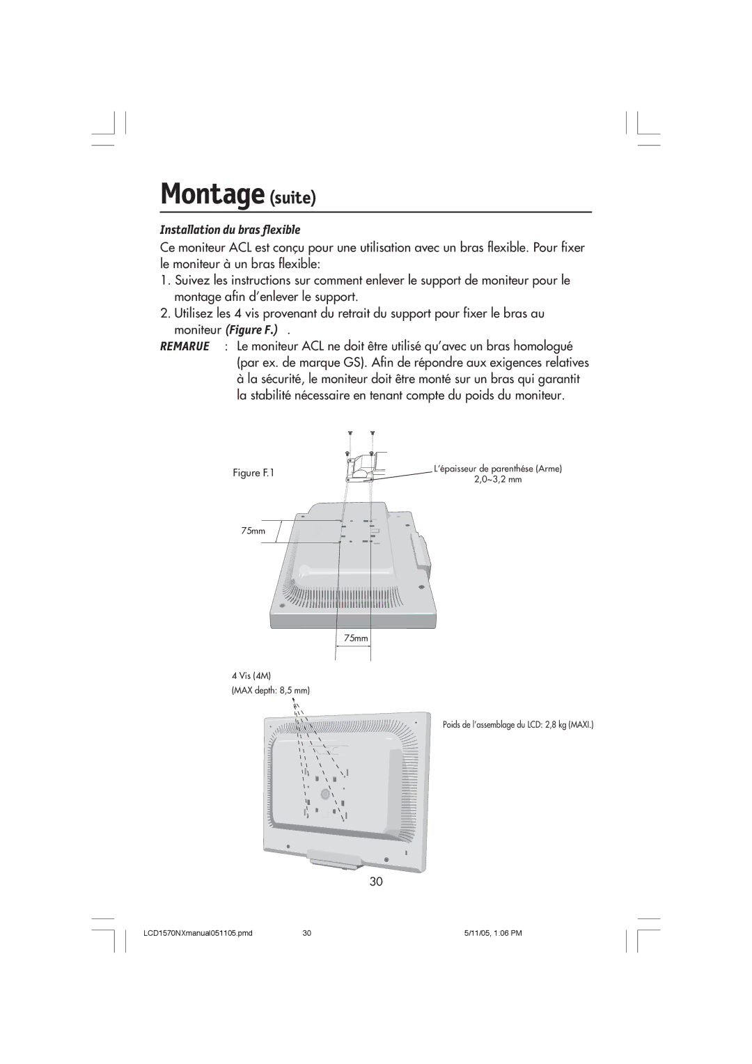 NEC LCD1570NX user manual Montage suite, Figure F.1 