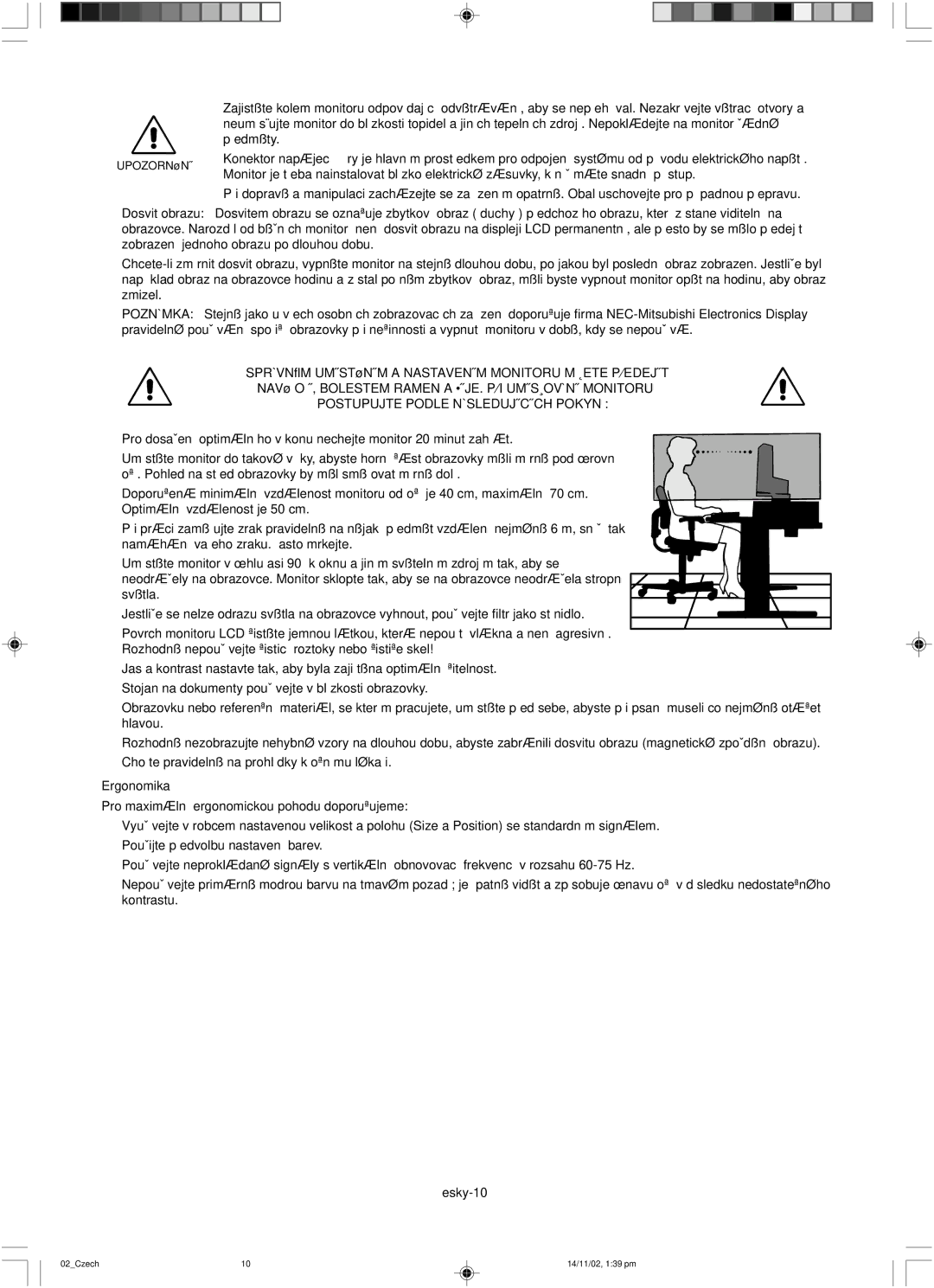 NEC LCD1760NX user manual Âesky-10 