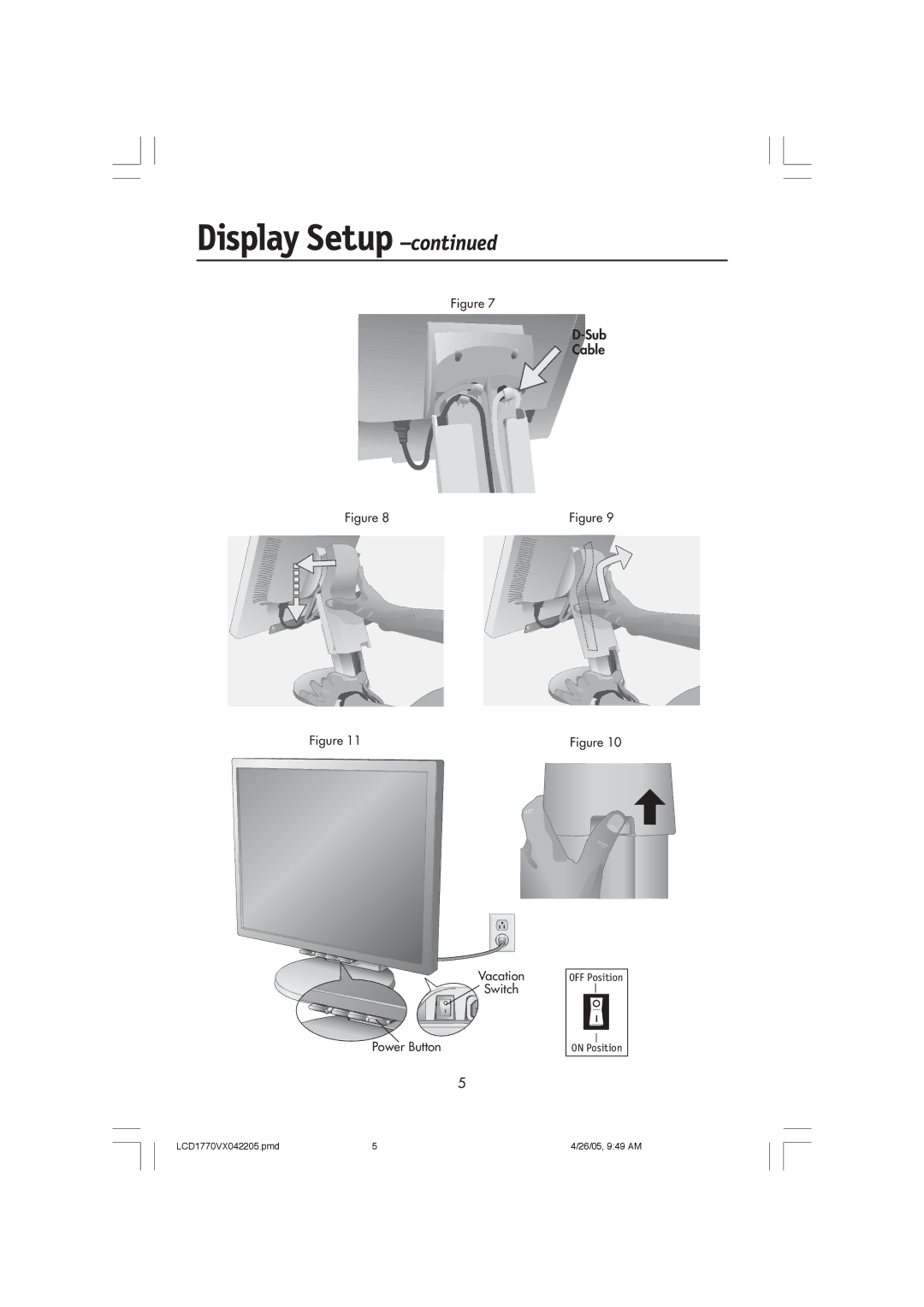 NEC LCD1770VX user manual Sub Cable 