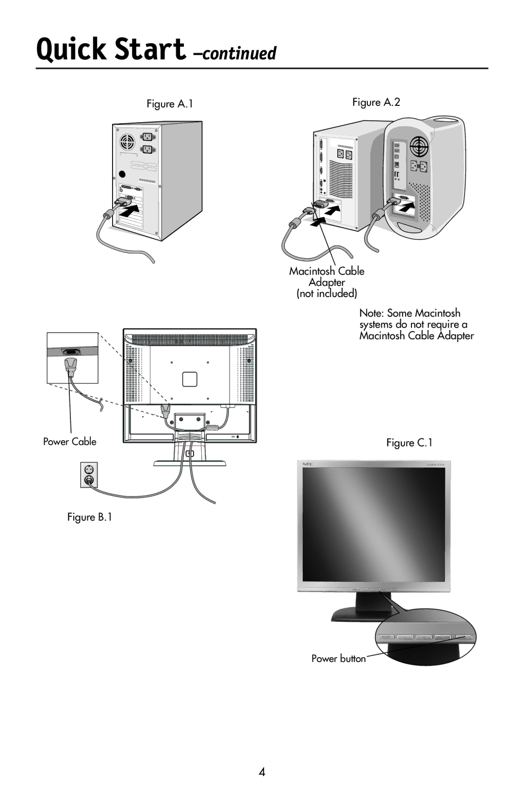 NEC LCD17V user manual Figure A.1 