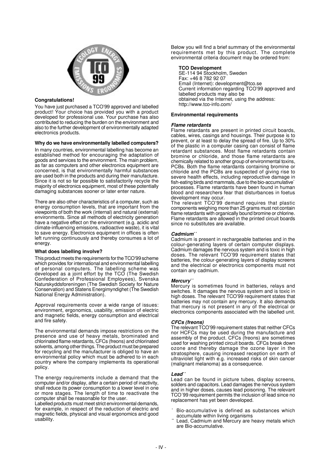 NEC LCD1800TM manual Congratulations, Why do we have environmentally labelled computers?, What does labelling involve? 