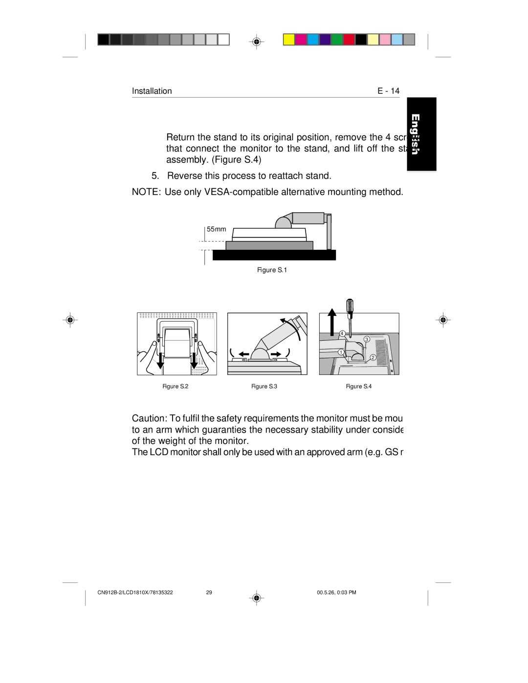 NEC LCD1810X user manual Figure S.1 