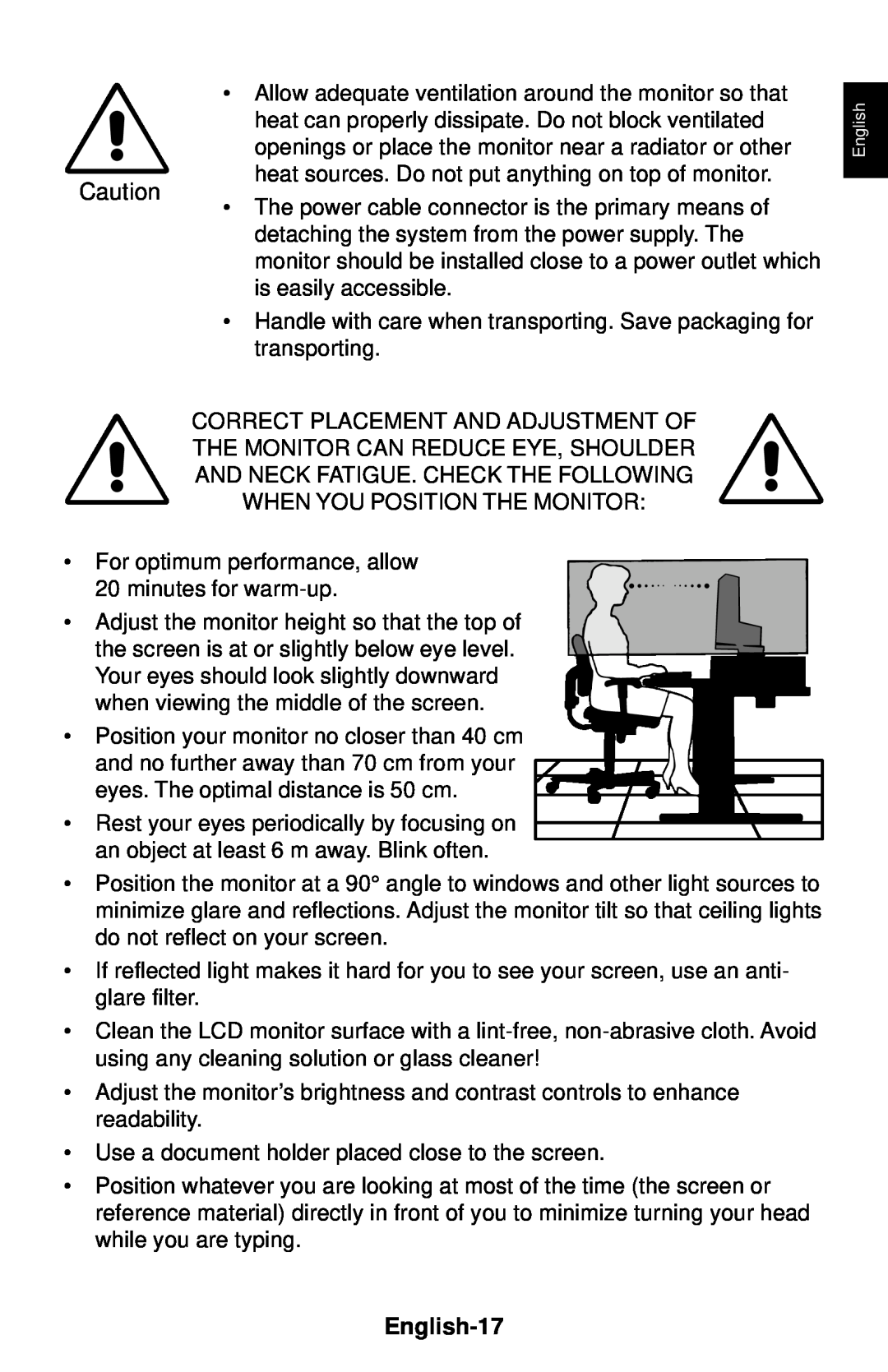NEC LCD1830 user manual English-17 