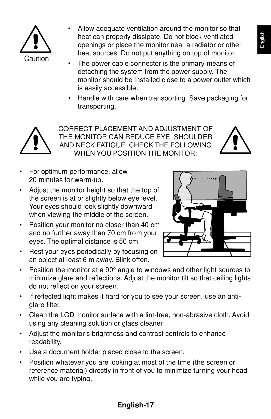 NEC LCD1830 user manual English-17 