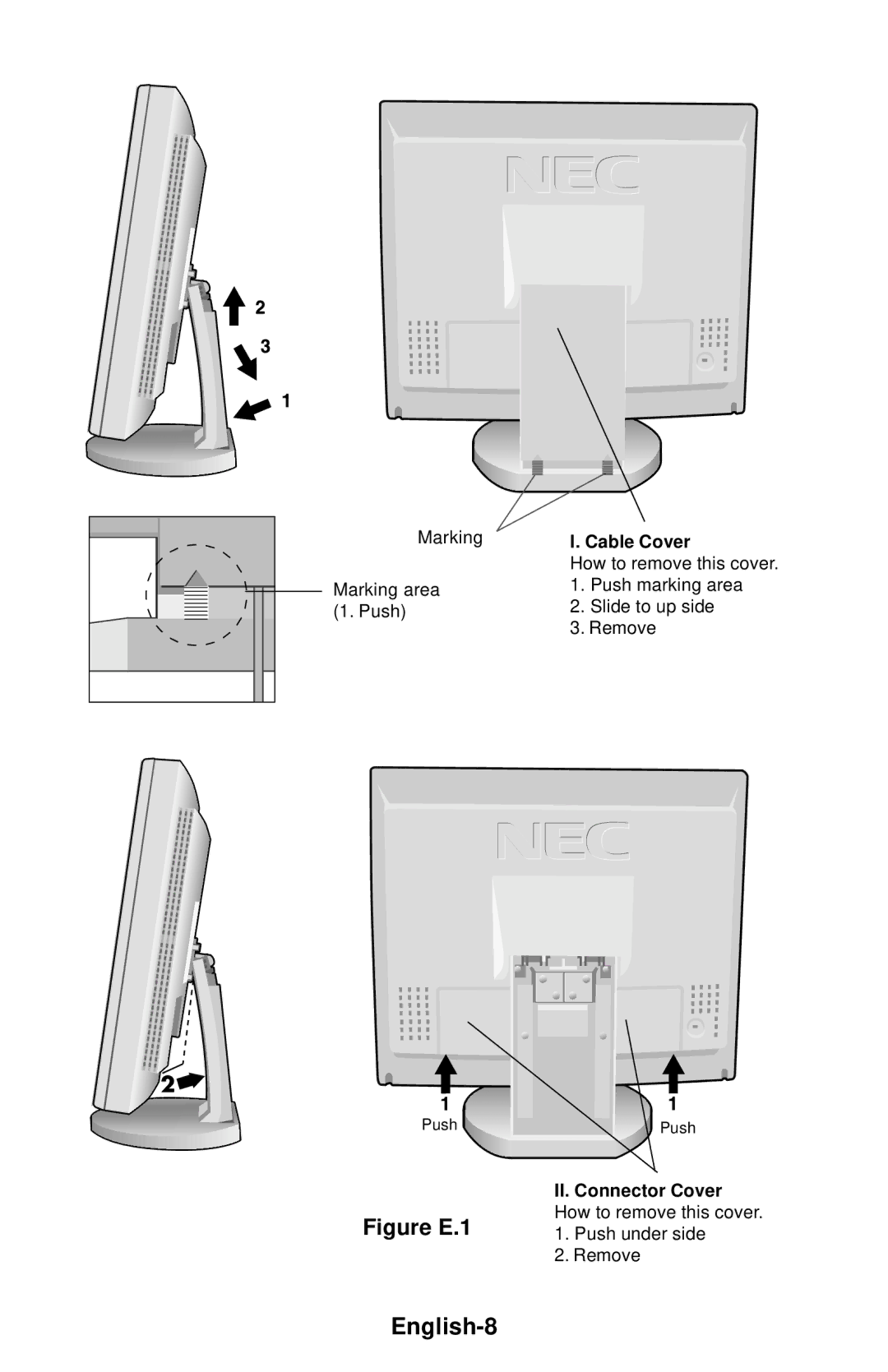 NEC LCD1830 user manual English-8, Figure E.1 