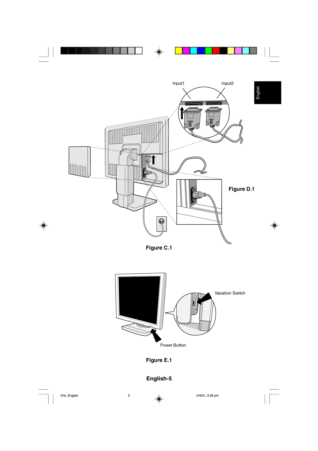 NEC LCD1850X user manual Figure D.1, Figure C.1 