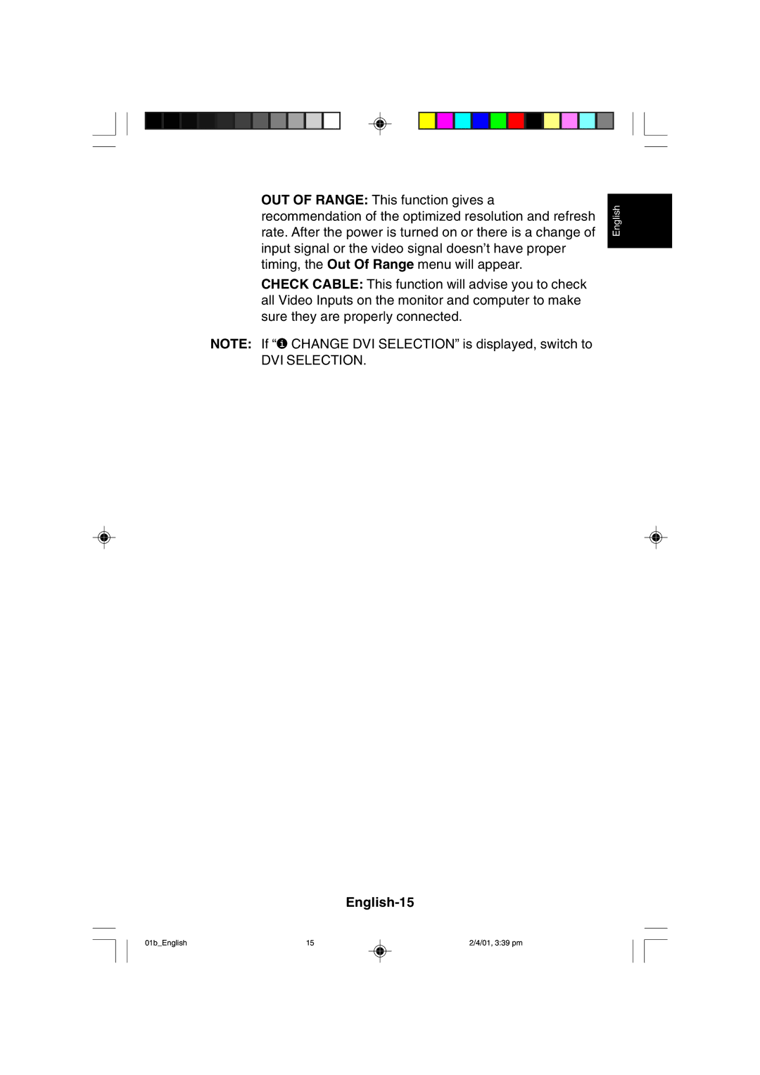 NEC LCD1850X user manual English-15 