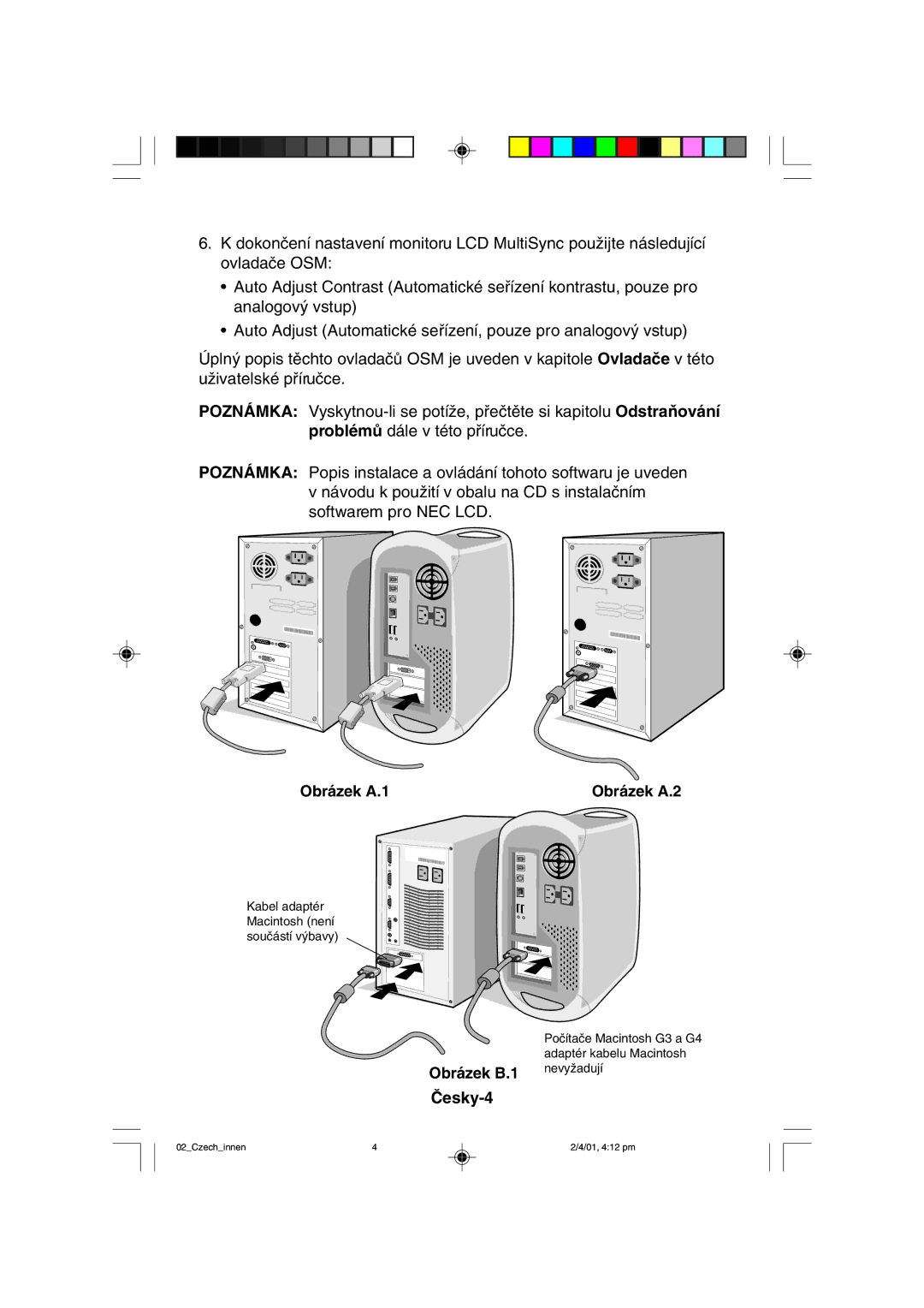 NEC LCD1850X user manual Âesky-4 