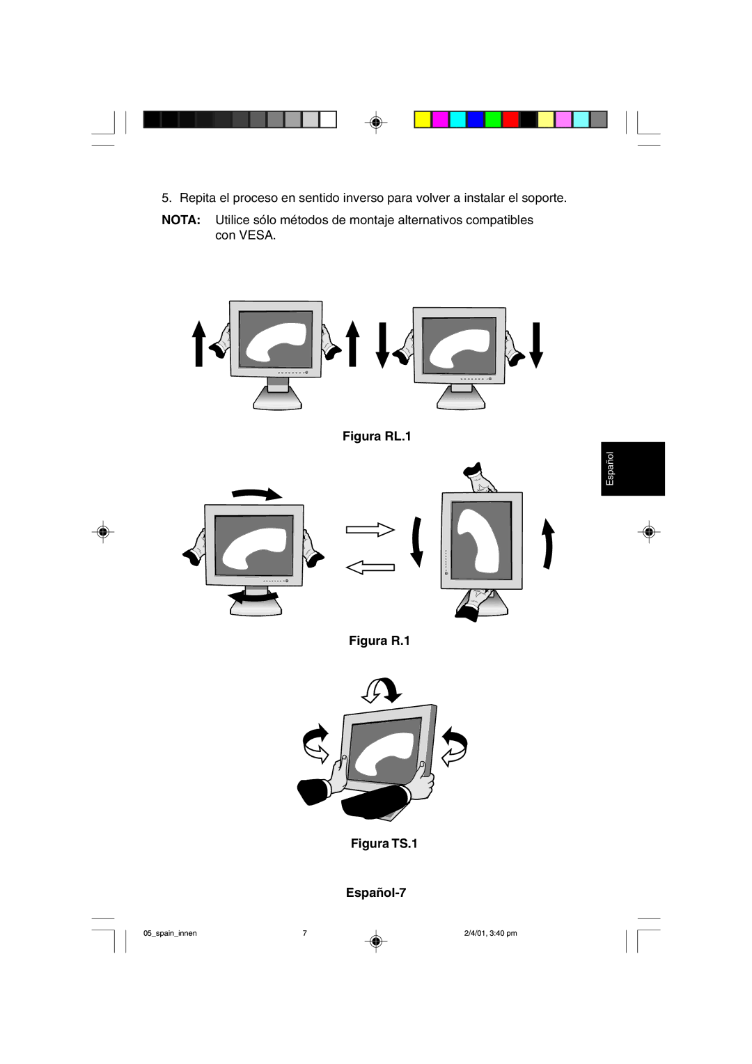 NEC LCD1850X user manual Figura RL.1 