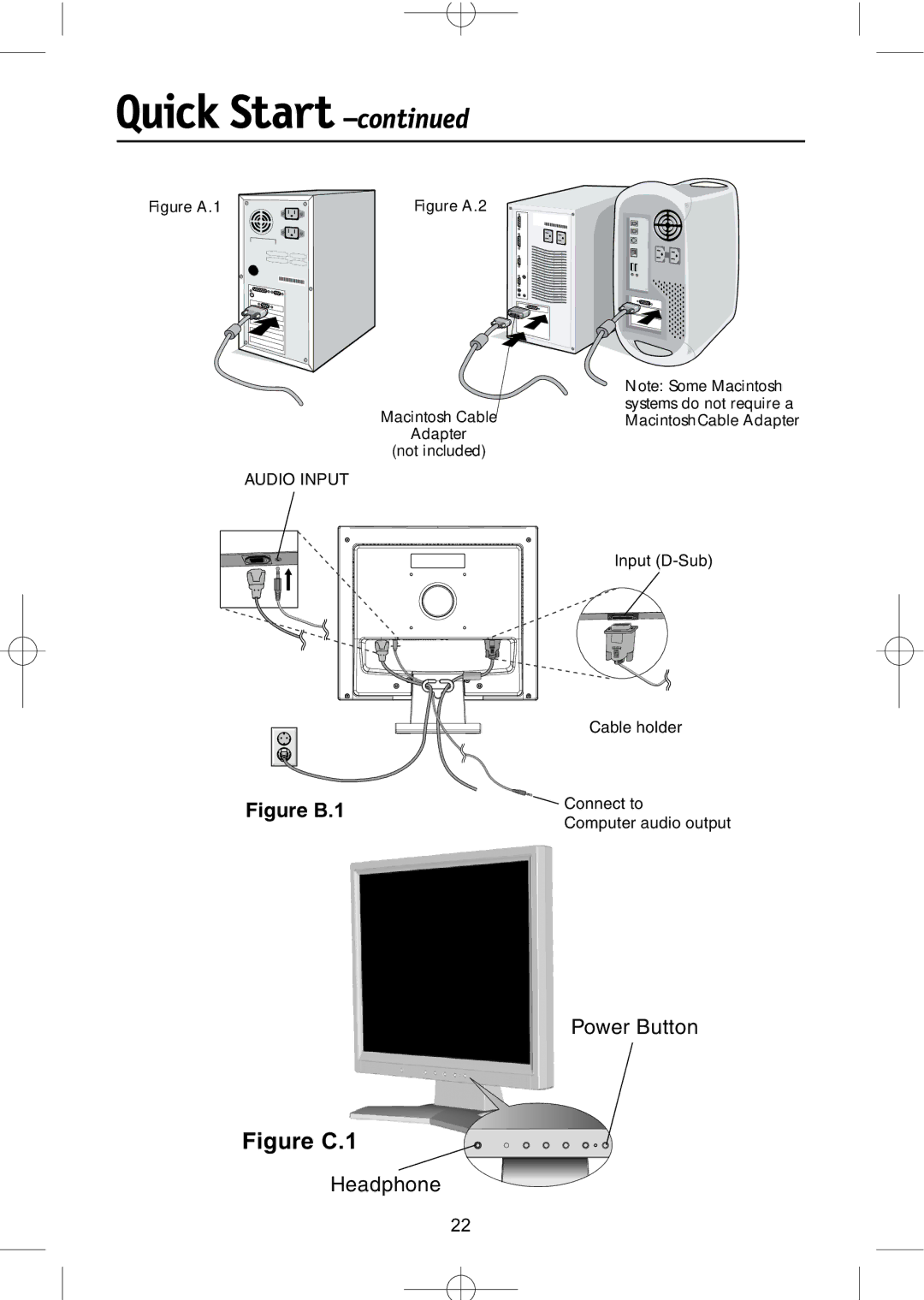 NEC LCD1904M, LCD1704M, LCD1504M manual Figure C.1 