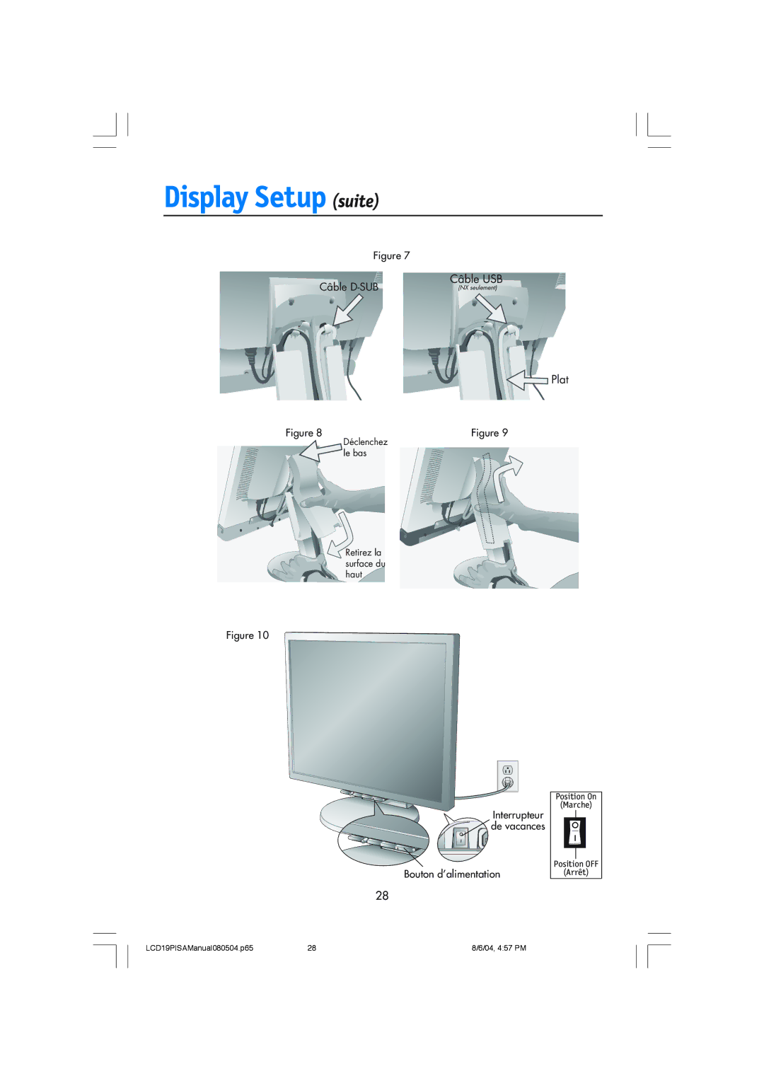 NEC LCD1970V user manual Plat 