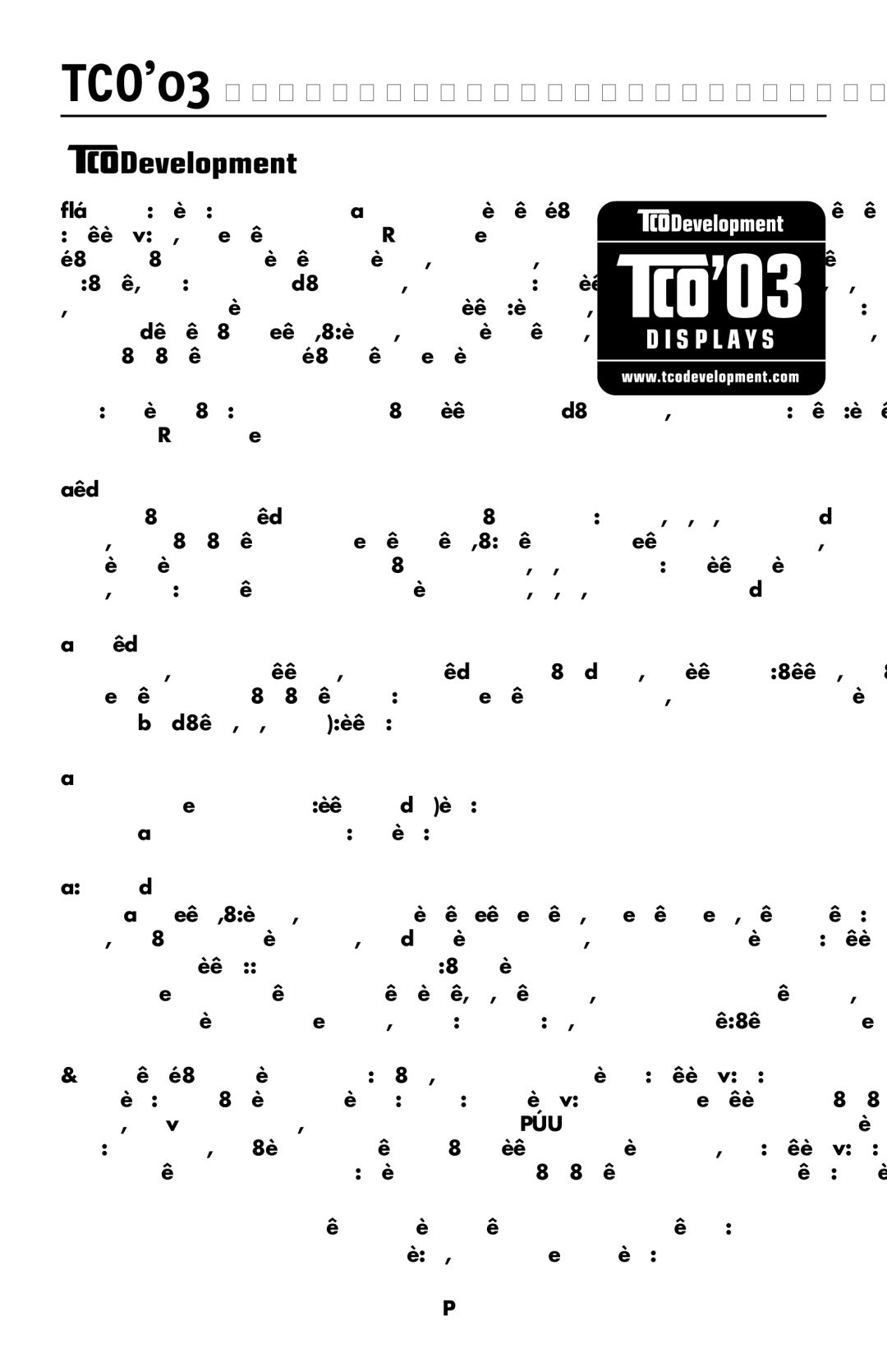 NEC LCD1990FXTM user manual TCO’03 traducción de la normativa TCO’03 en inglés, Para obtener más información, visite 100 