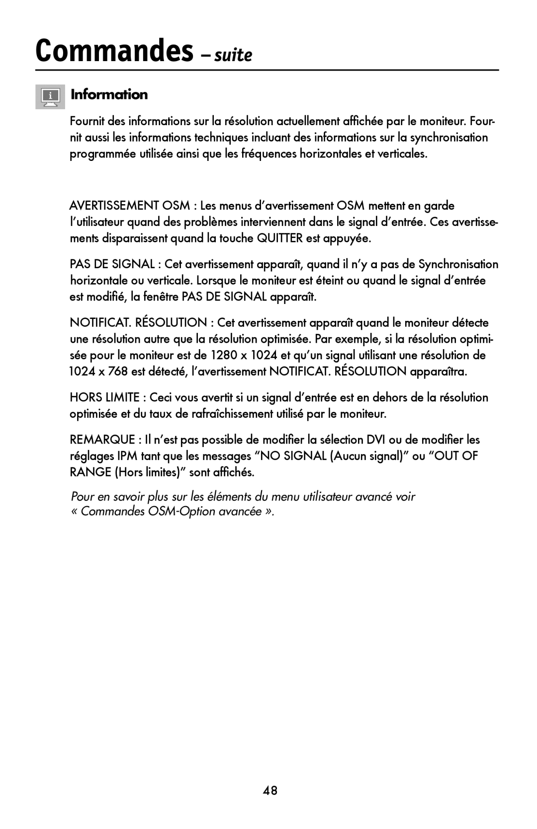 NEC LCD1990FXTM user manual Information 