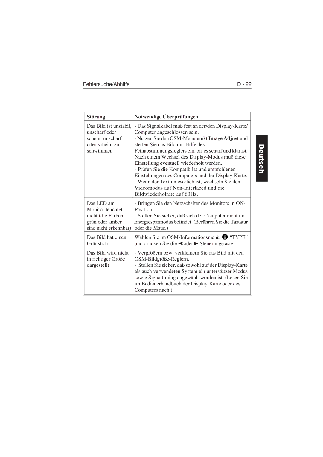 NEC LCD2110 user manual Type 