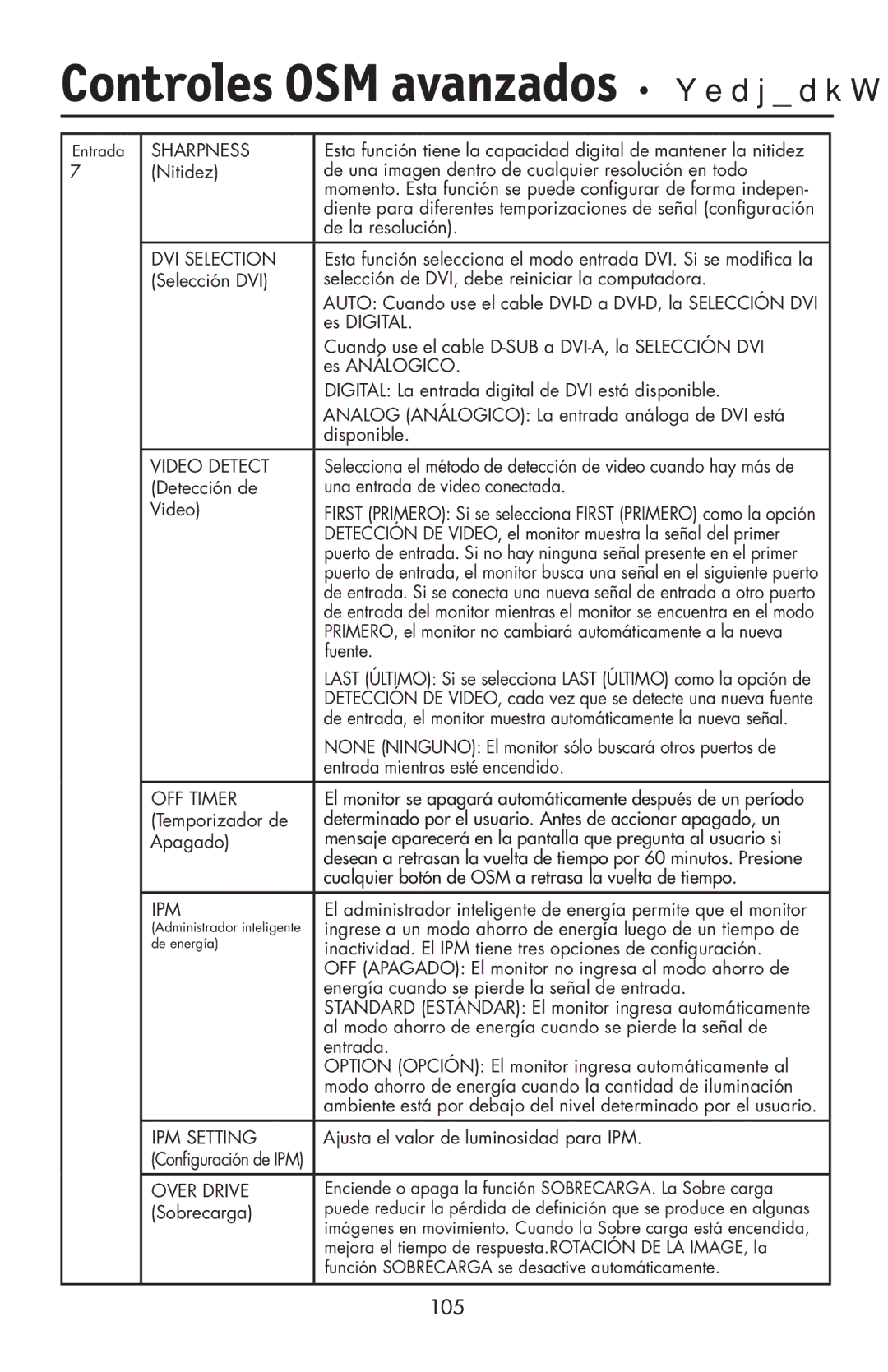 NEC LCD2190UXi user manual 105 