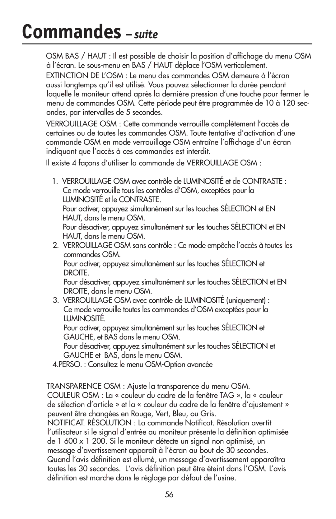 NEC LCD2190UXi user manual Droite 