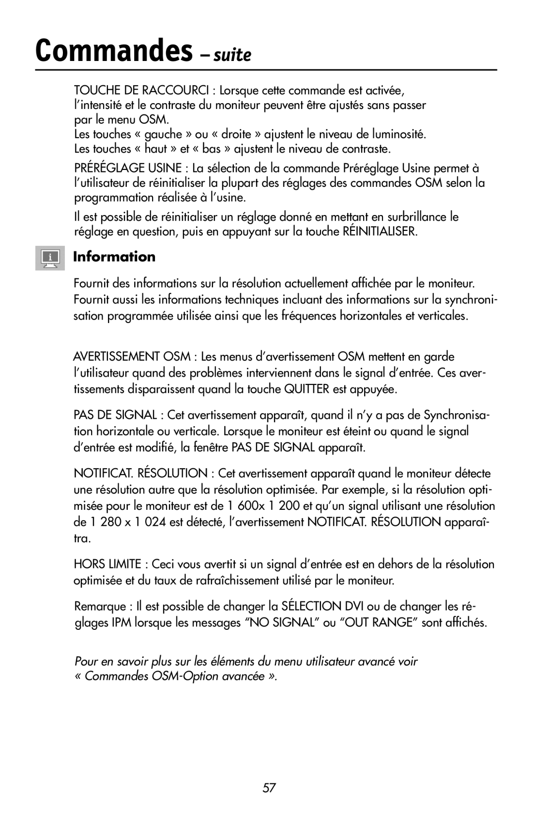 NEC LCD2190UXi user manual Information 