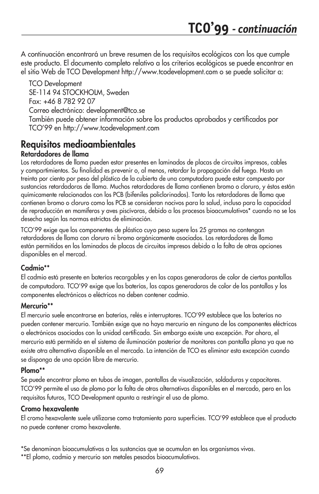 NEC LCD174WXM, LCD224WXM, LCD194WXM user manual Requisitos medioambientales 