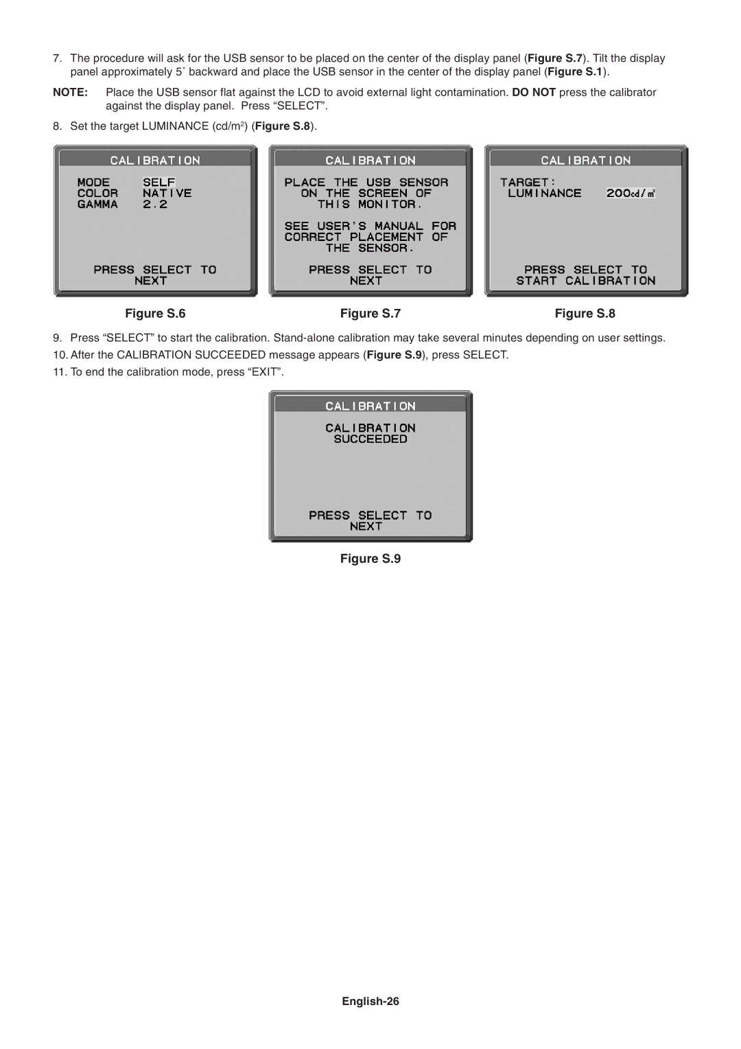 NEC LCD3090WQXi user manual Figure S.6, English-26 