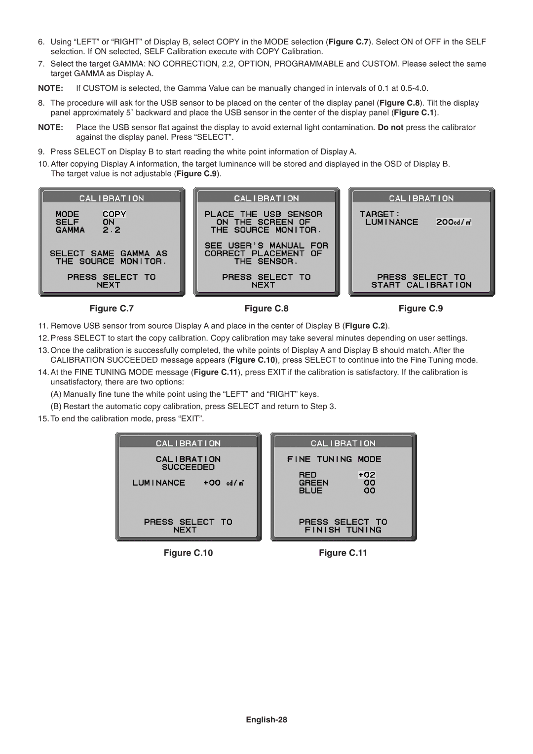 NEC LCD3090WQXi user manual Figure C.7, English-28 