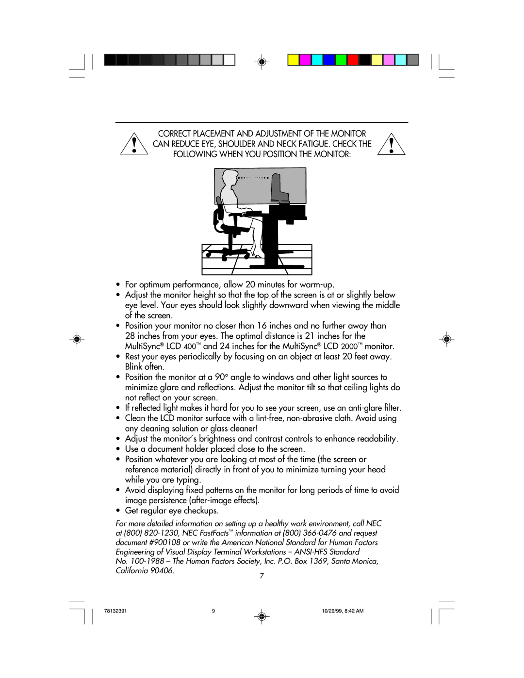 NEC LCD400 user manual 78132391 10/29/99, 842 AM 