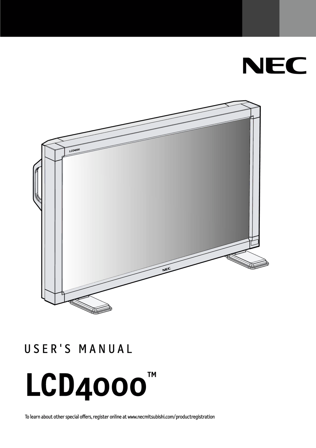 NEC manual LCD4000TM 