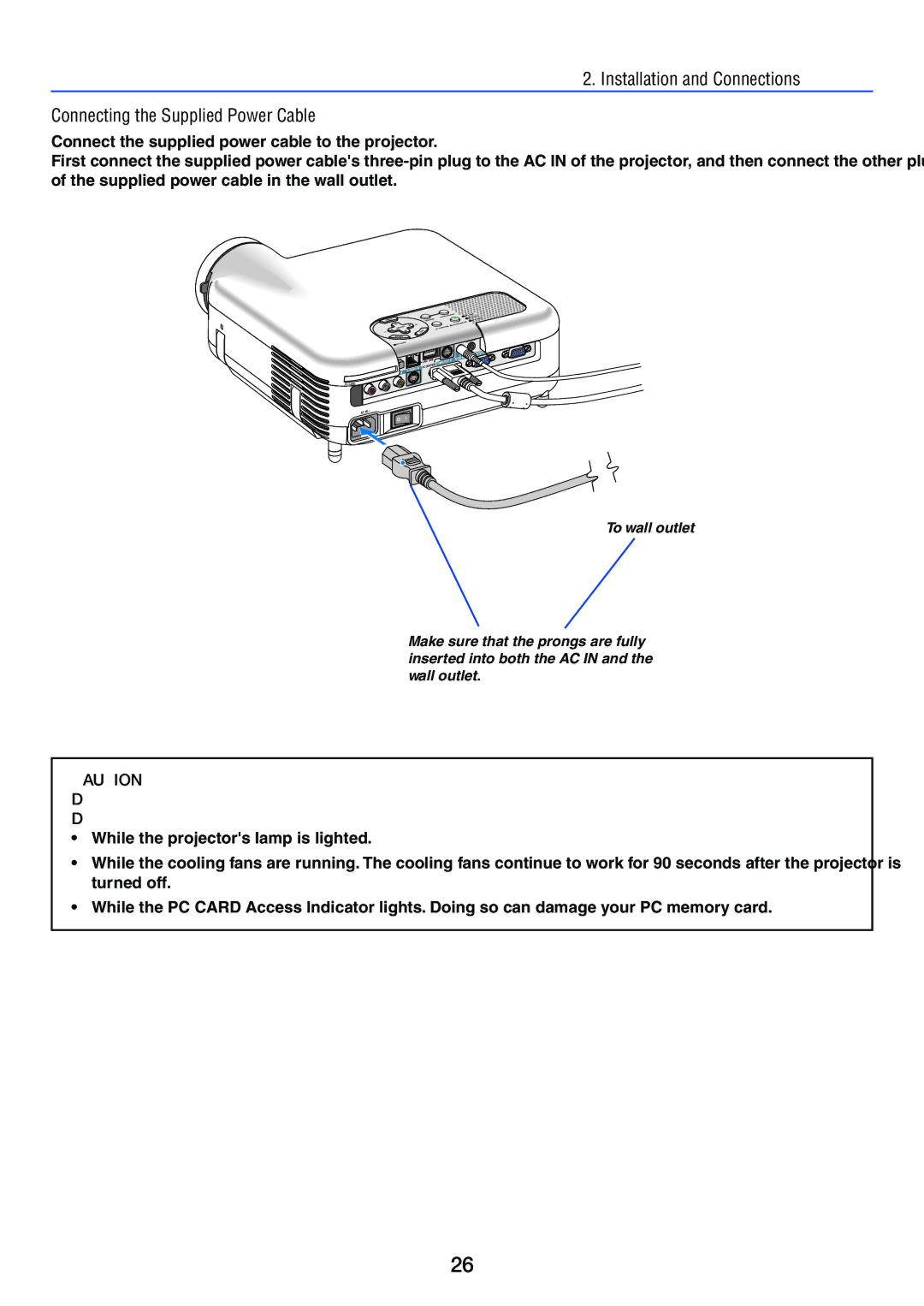 NEC LT245, LT265 manual 