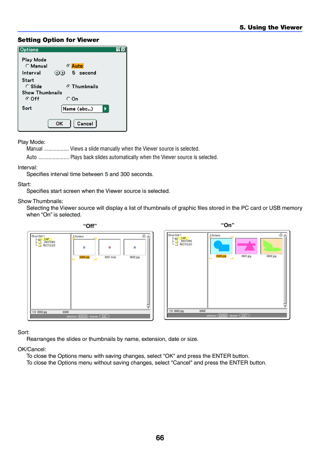 NEC LT245, LT265 manual Using the Viewer Setting Option for Viewer, Play Mode, Auto, Off 