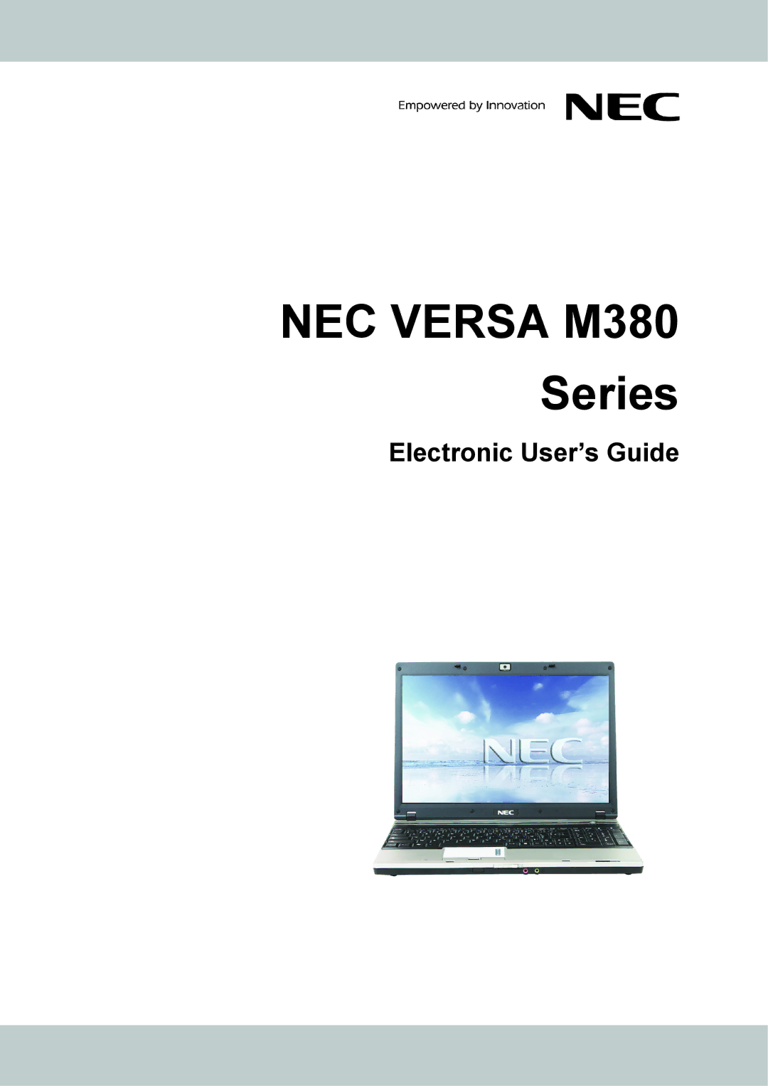 NEC manual NEC Versa M380 Series 
